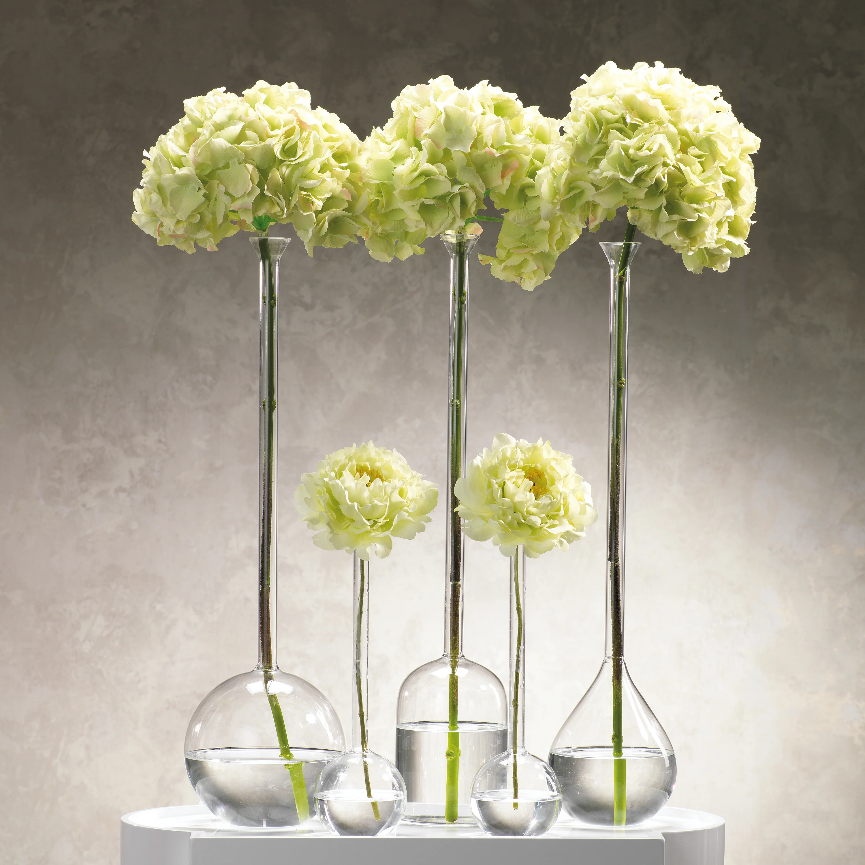 Long Neck Mouth Blown Vase - Ball Shaped - Image 4