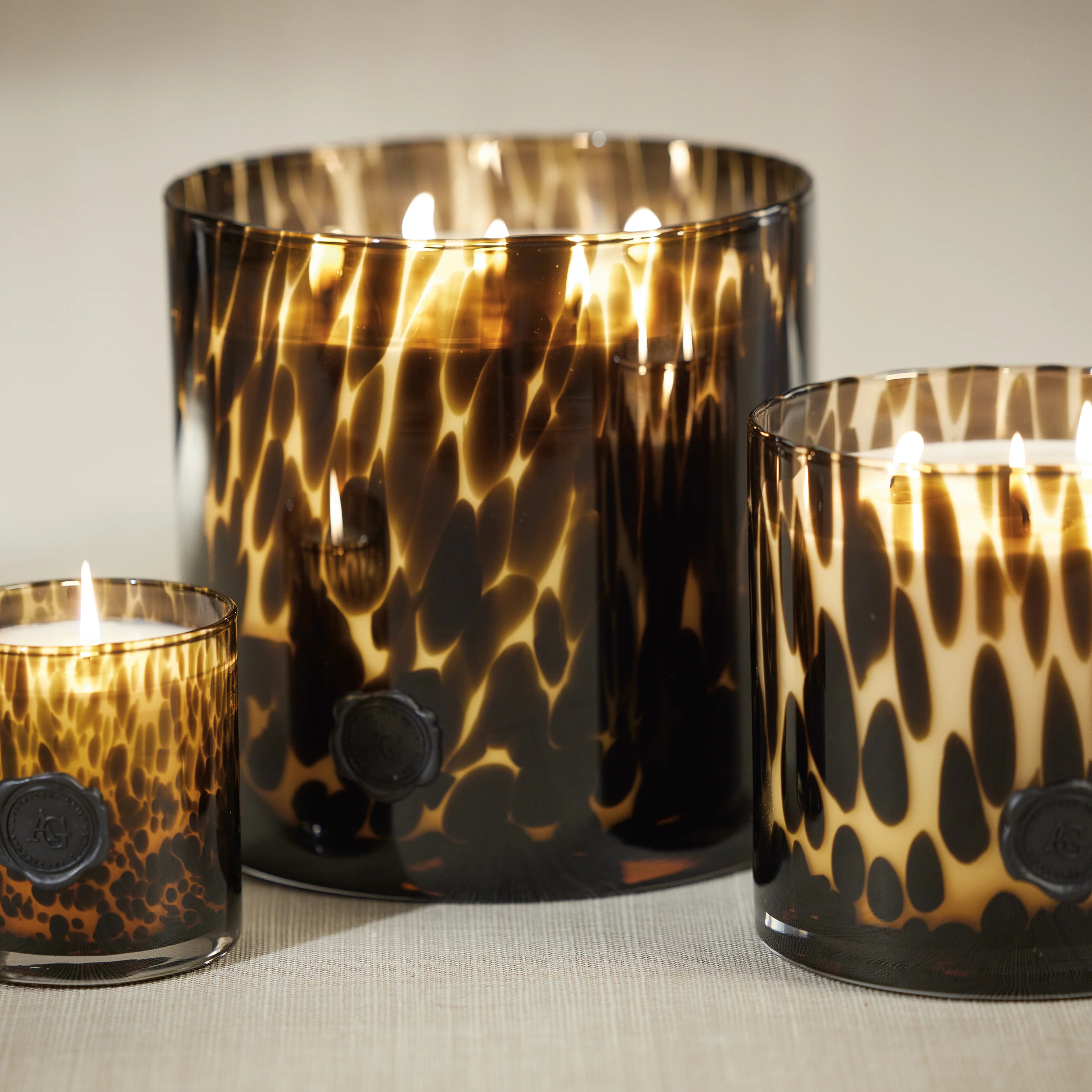 Apothecary Guild Opal Glass Three-Wick Candle, Cedar Leaf & Hinoki Cypress - Image 3