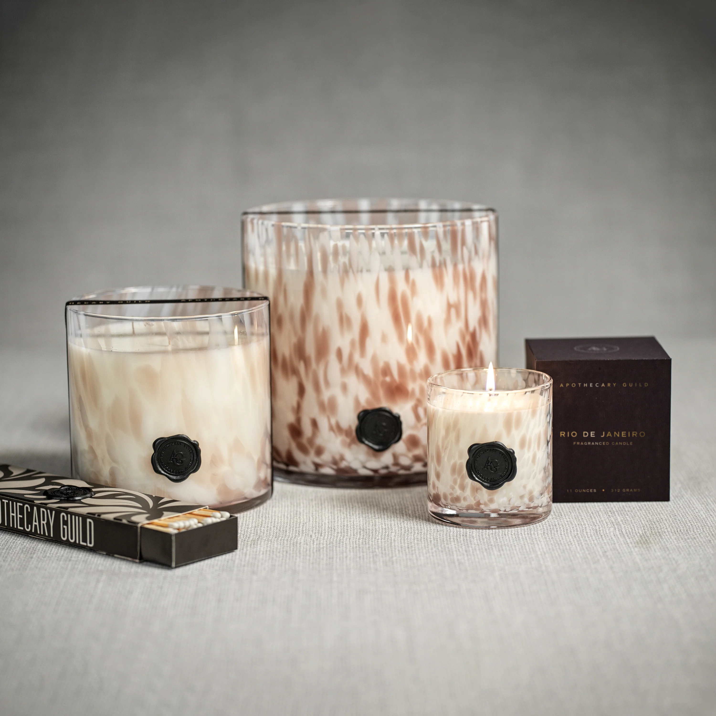 Apothecary Guild Opal Glass Three-Wick Candle, Rio de Janeiro - Image 4
