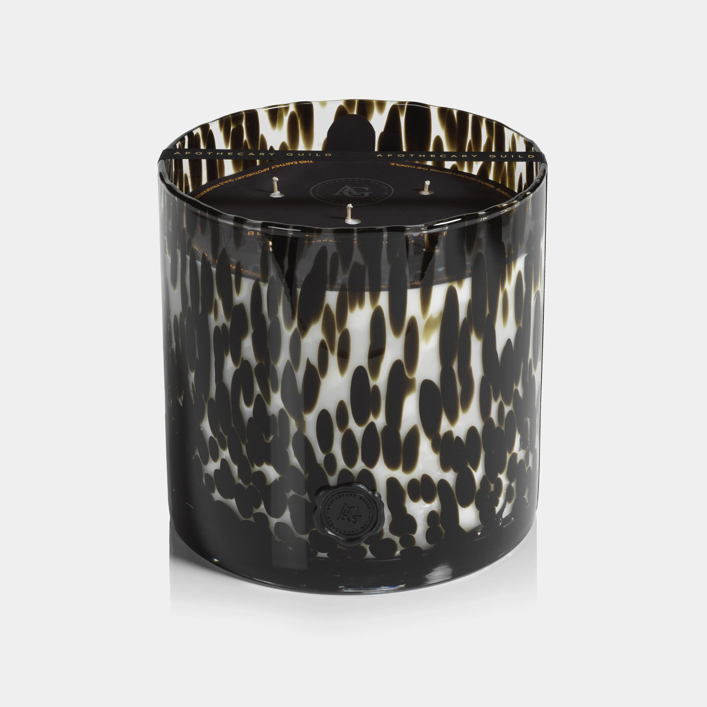 Apothecary Guild Opal Glass Five-Wick Candle, Black Fig Vetiver - Image 4