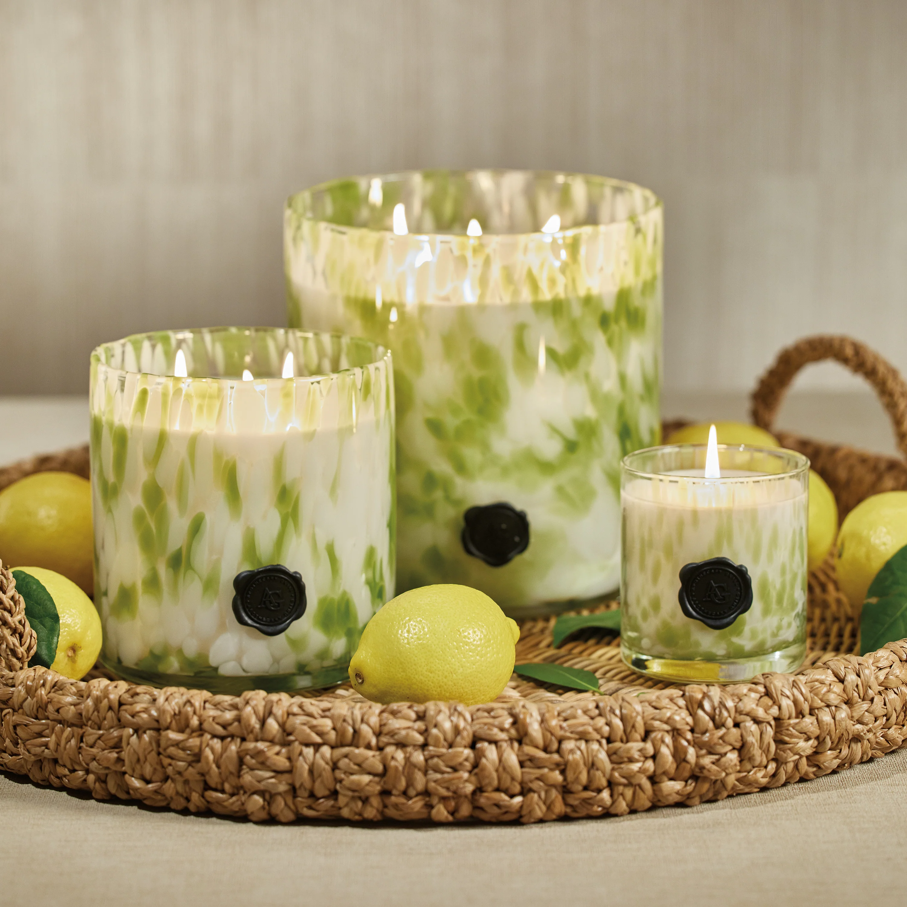 Apothecary Guild Opal Glass Five-Wick Candle, Sicilian Lemon Bergamot - Image 3