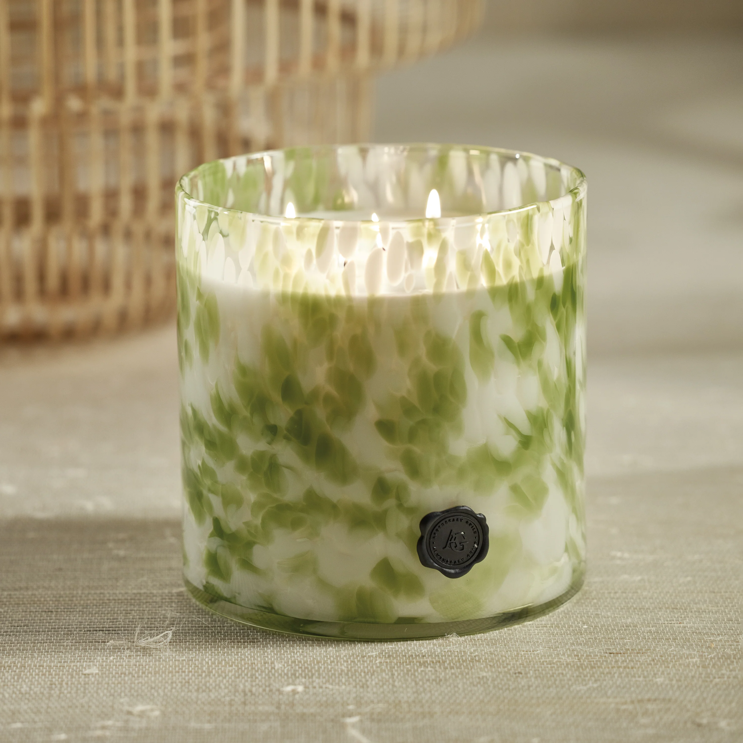 Apothecary Guild Opal Glass Five-Wick Candle, Sicilian Lemon Bergamot - Image 4