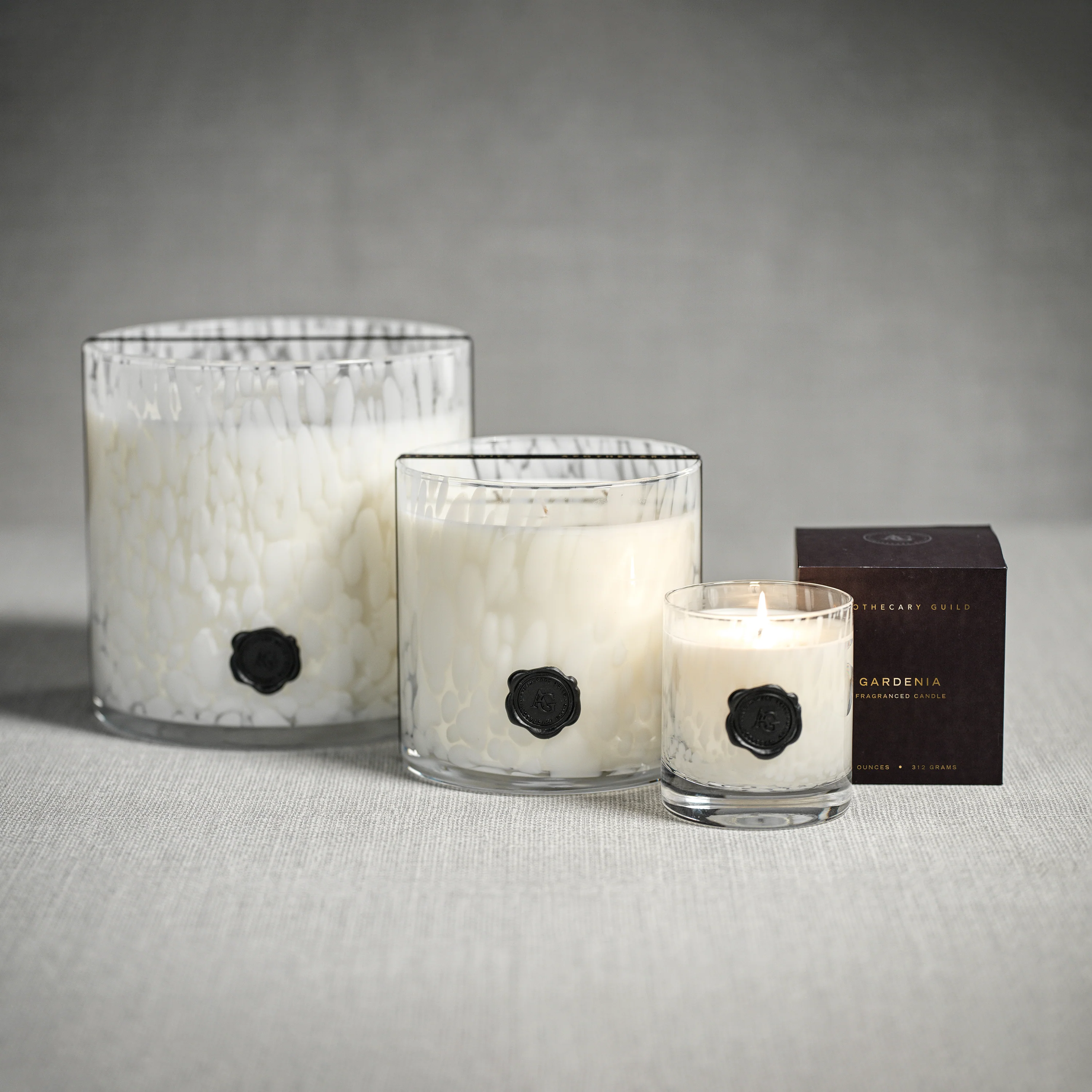 Apothecary Guild Opal Glass Candle in Gift Box, Gardenia - Image 4