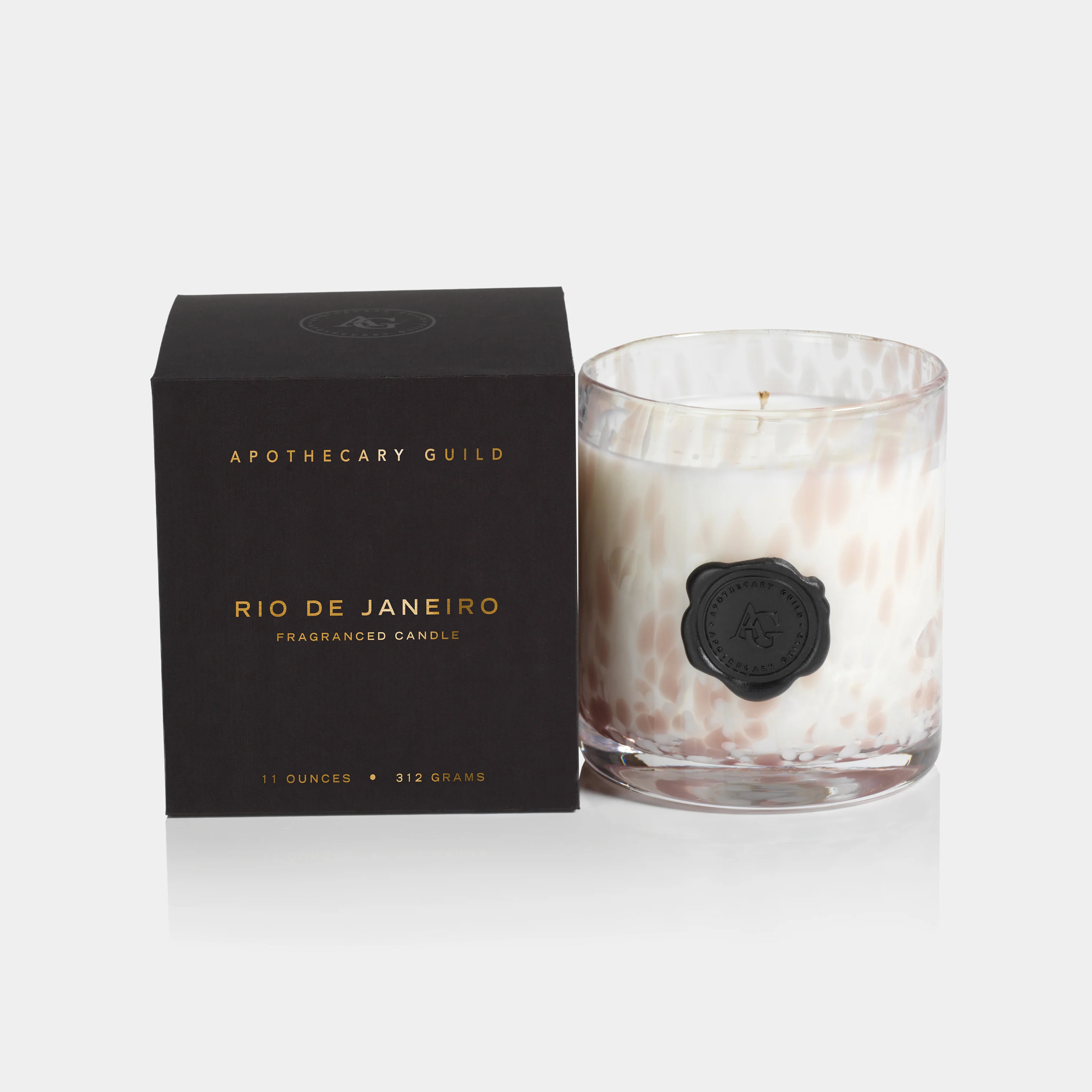 Apothecary Guild Opal Glass Candle in Gift Box, Rio de Janeiro