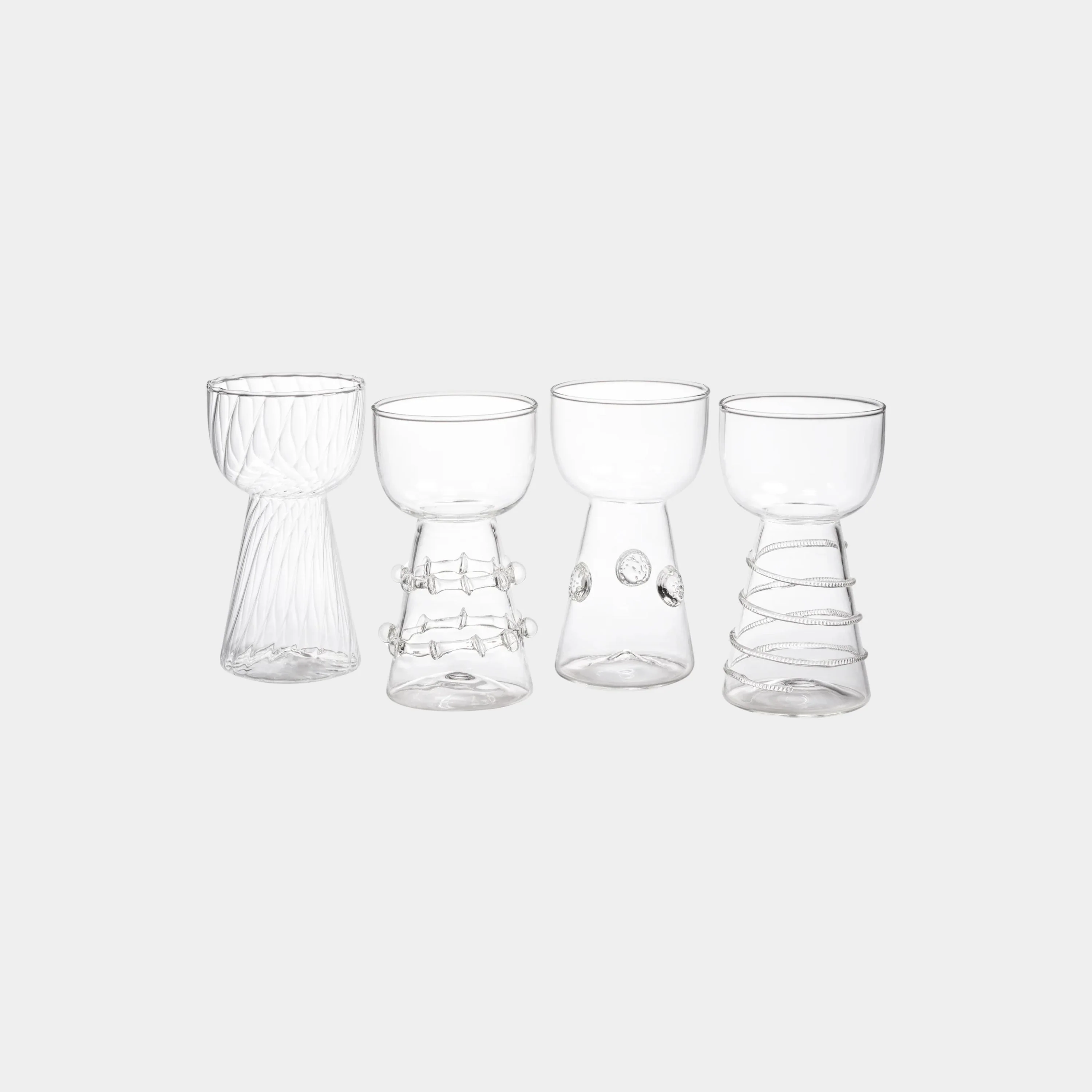 Amélie Assorted Glass Vases, Set of 4 - Image 2
