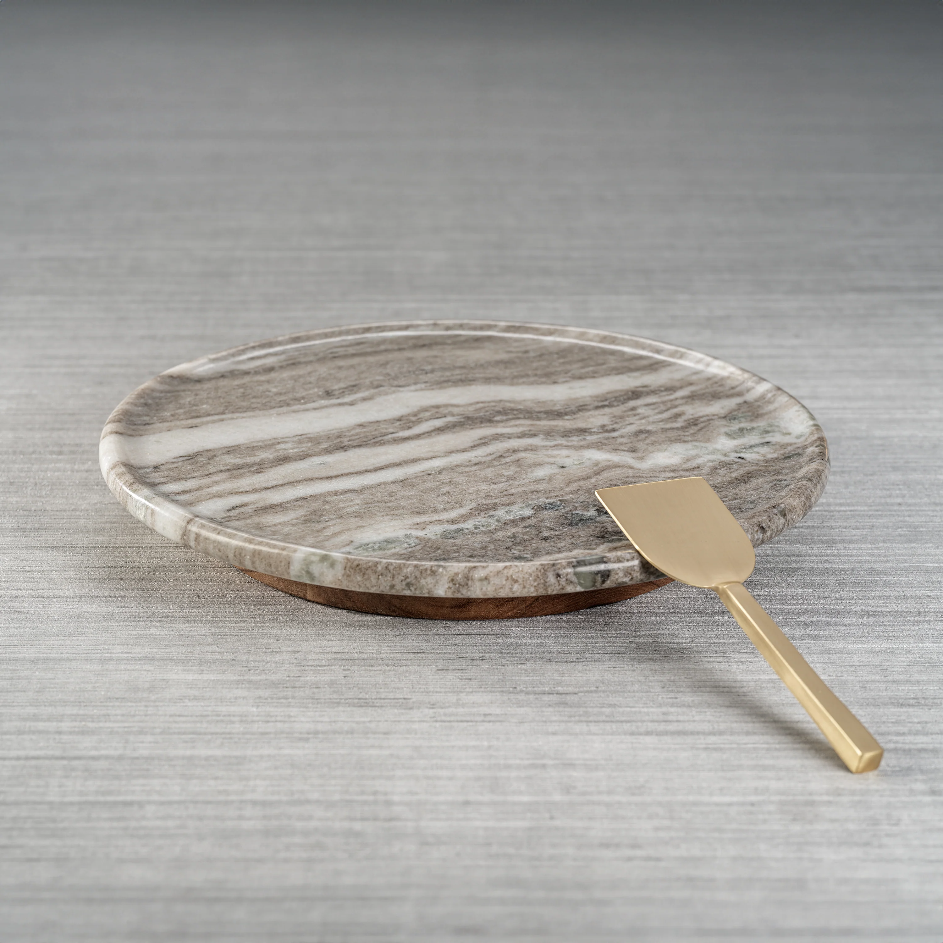 Crema Marfil Marble Lazy Susan - Image 2
