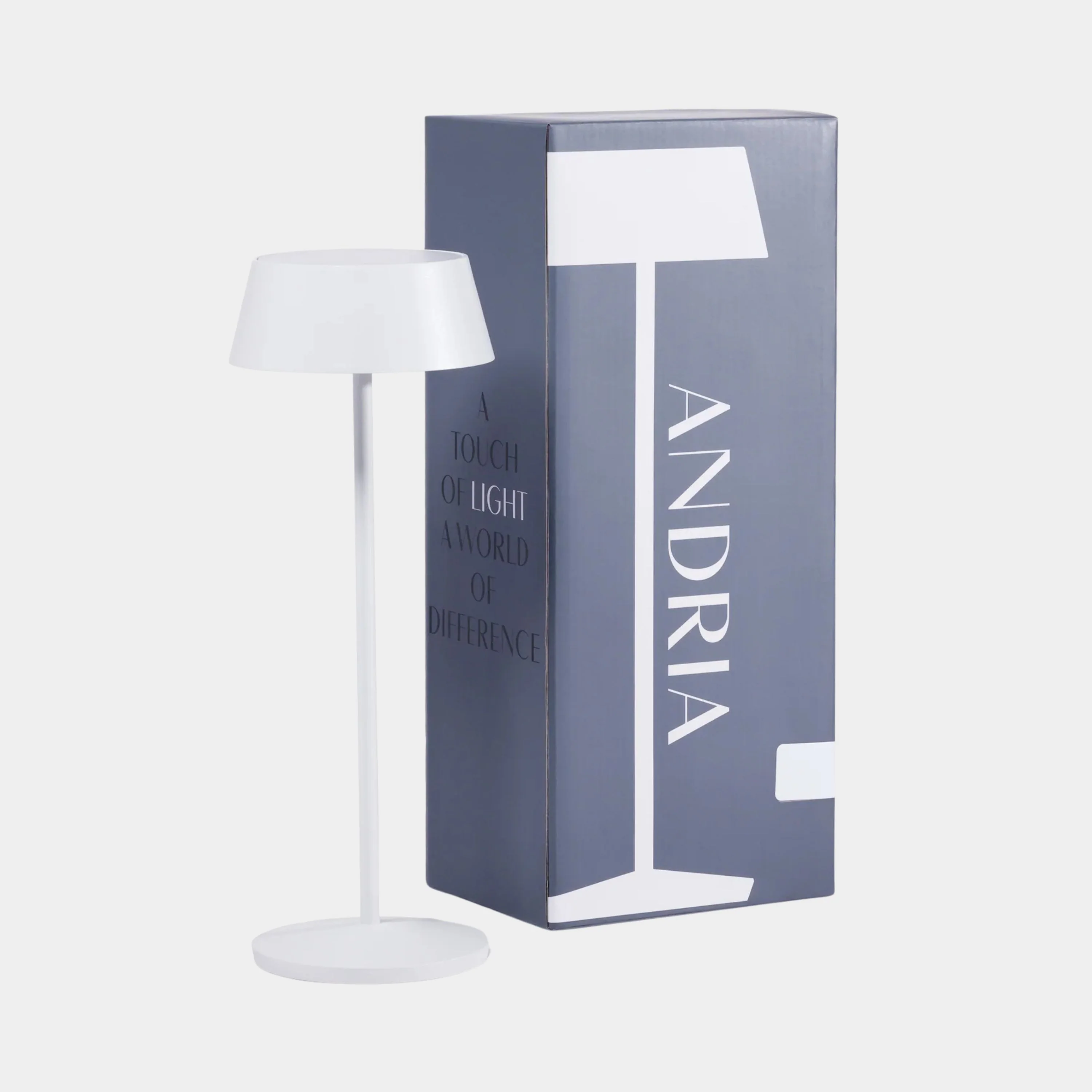 ANDRIA Rechargeable Table Light - Matt White