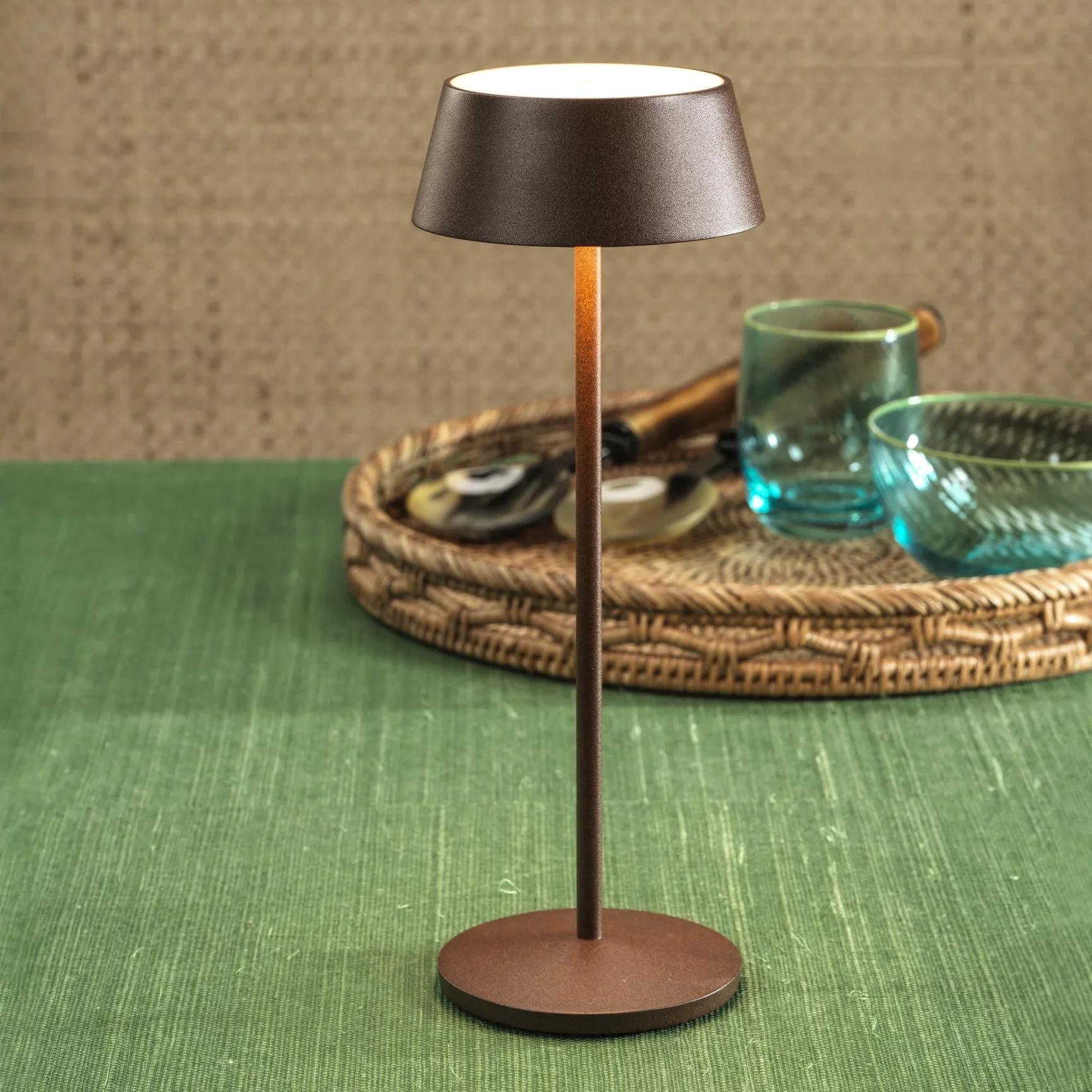 ANDRIA Rechargeable Table Light - Rust - Image 8