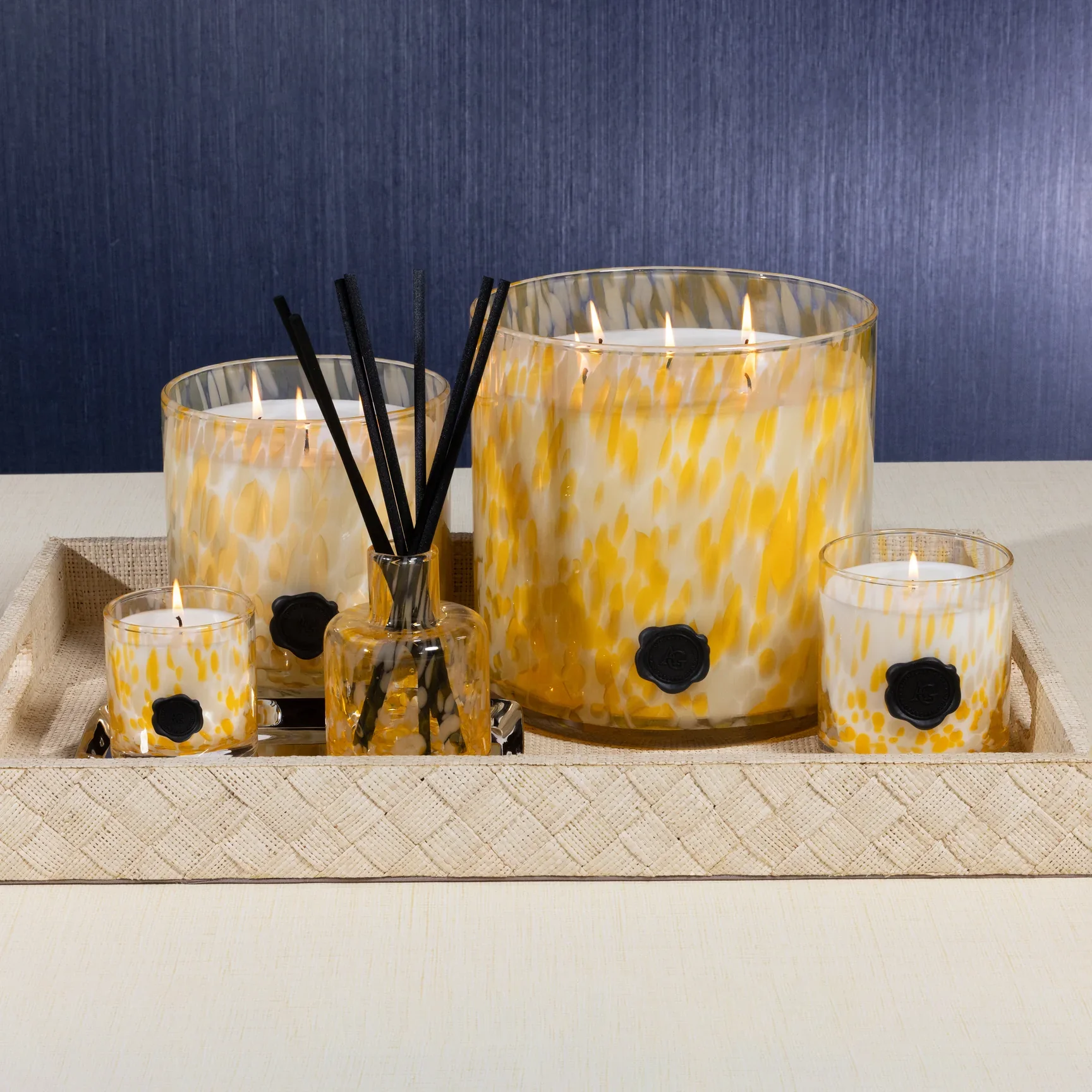 Apothecary Guild Opal Glass Five-Wick Candle, Portofino - Image 3