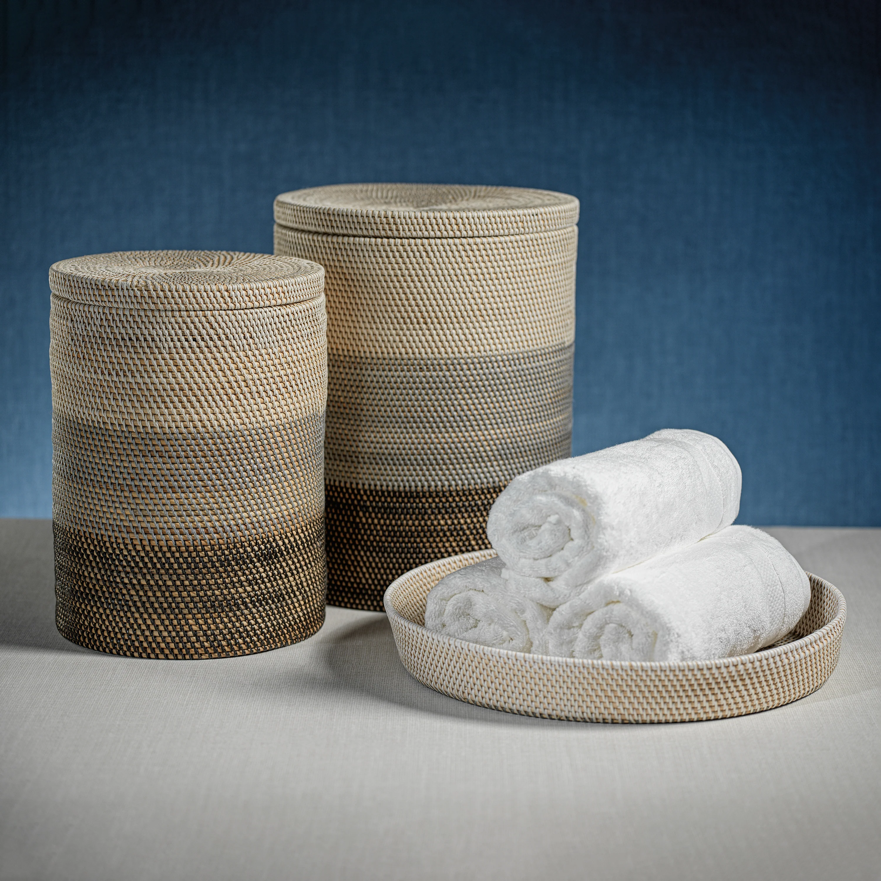 Catalina Rattan Lidded Baskets (Set of 3) - Image 3