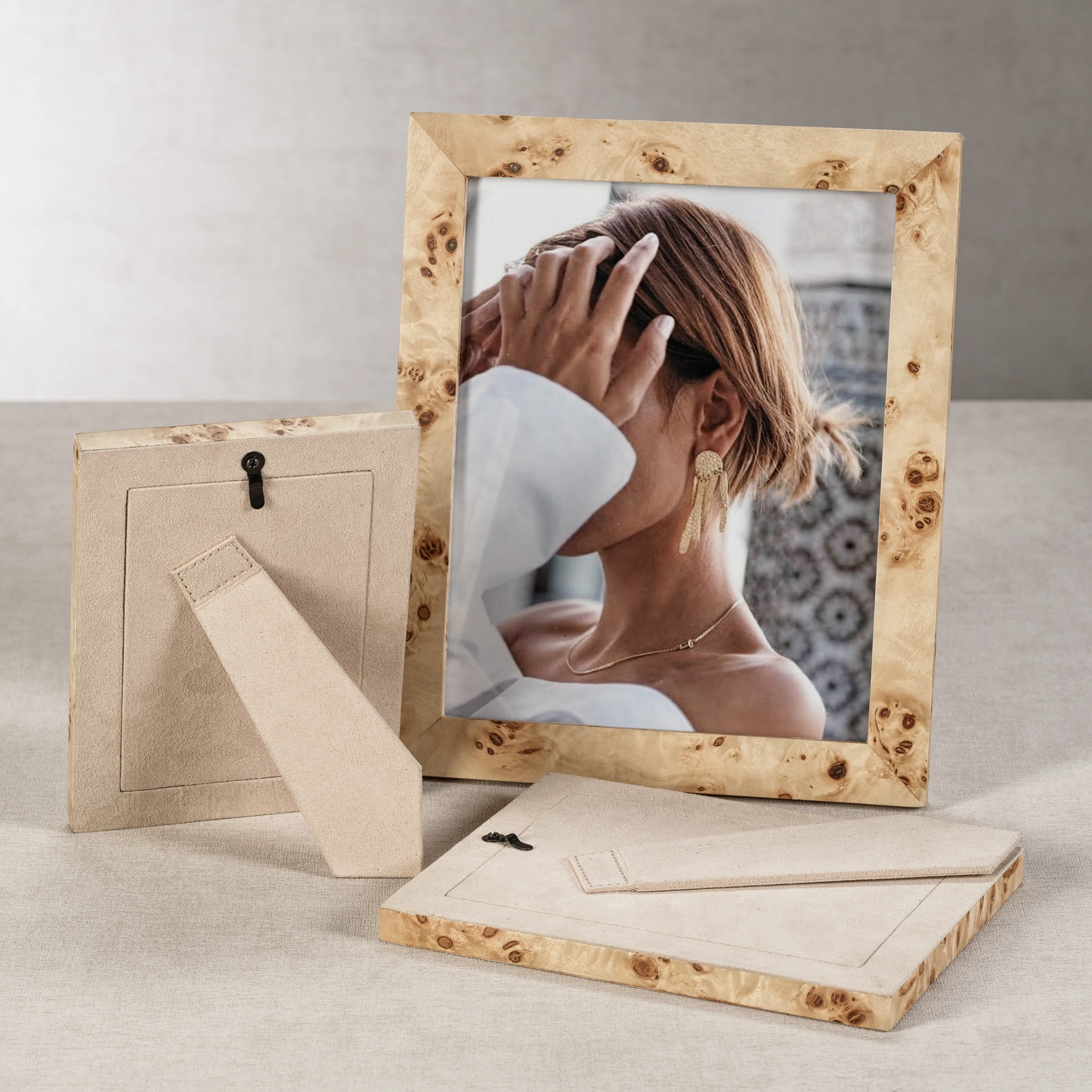 Burl Wood Veneer Photo Frame (8x10) - Image 2