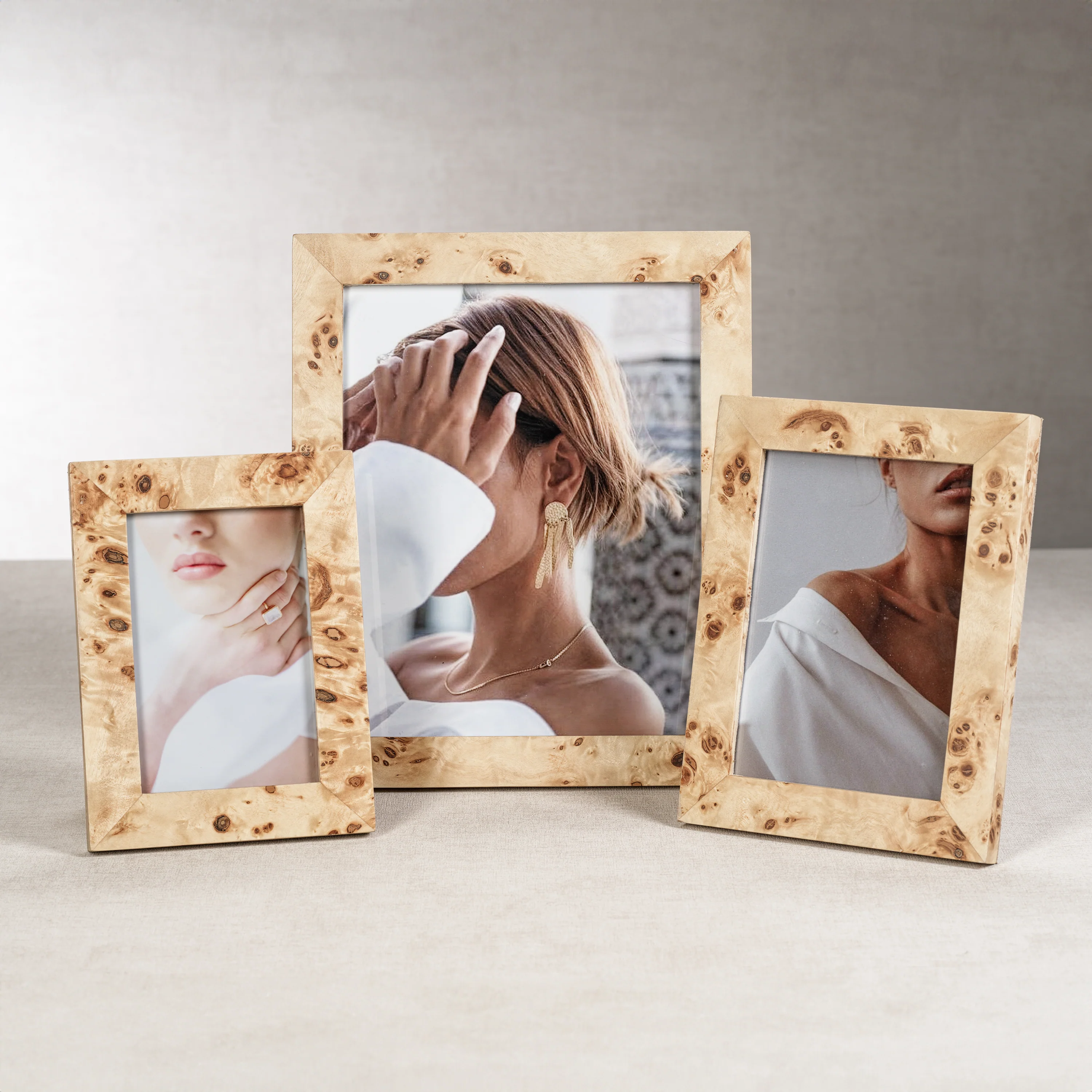 Burl Wood Veneer Photo Frame (8x10) - Image 3