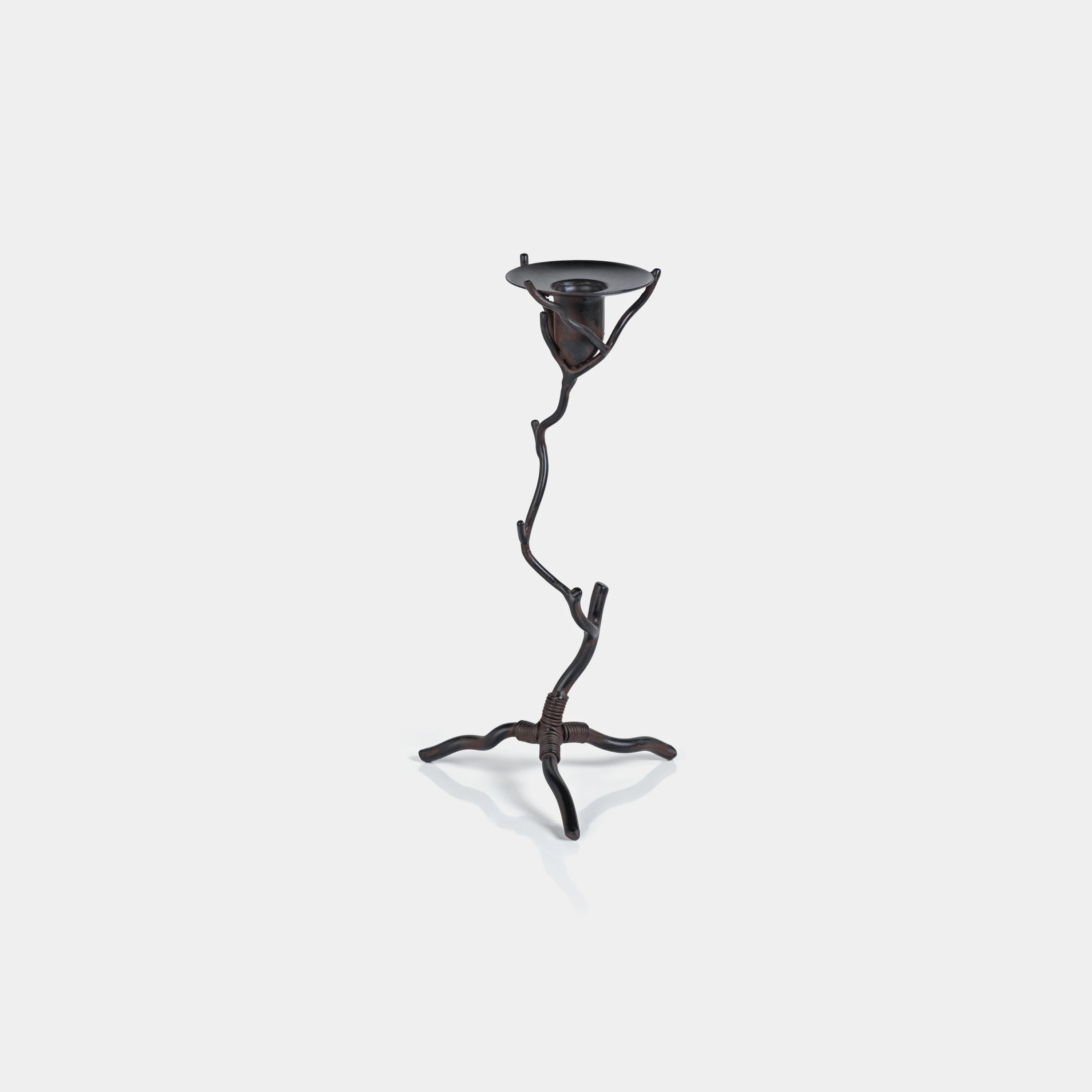 Twig Design Wrought Iron Candle Holder