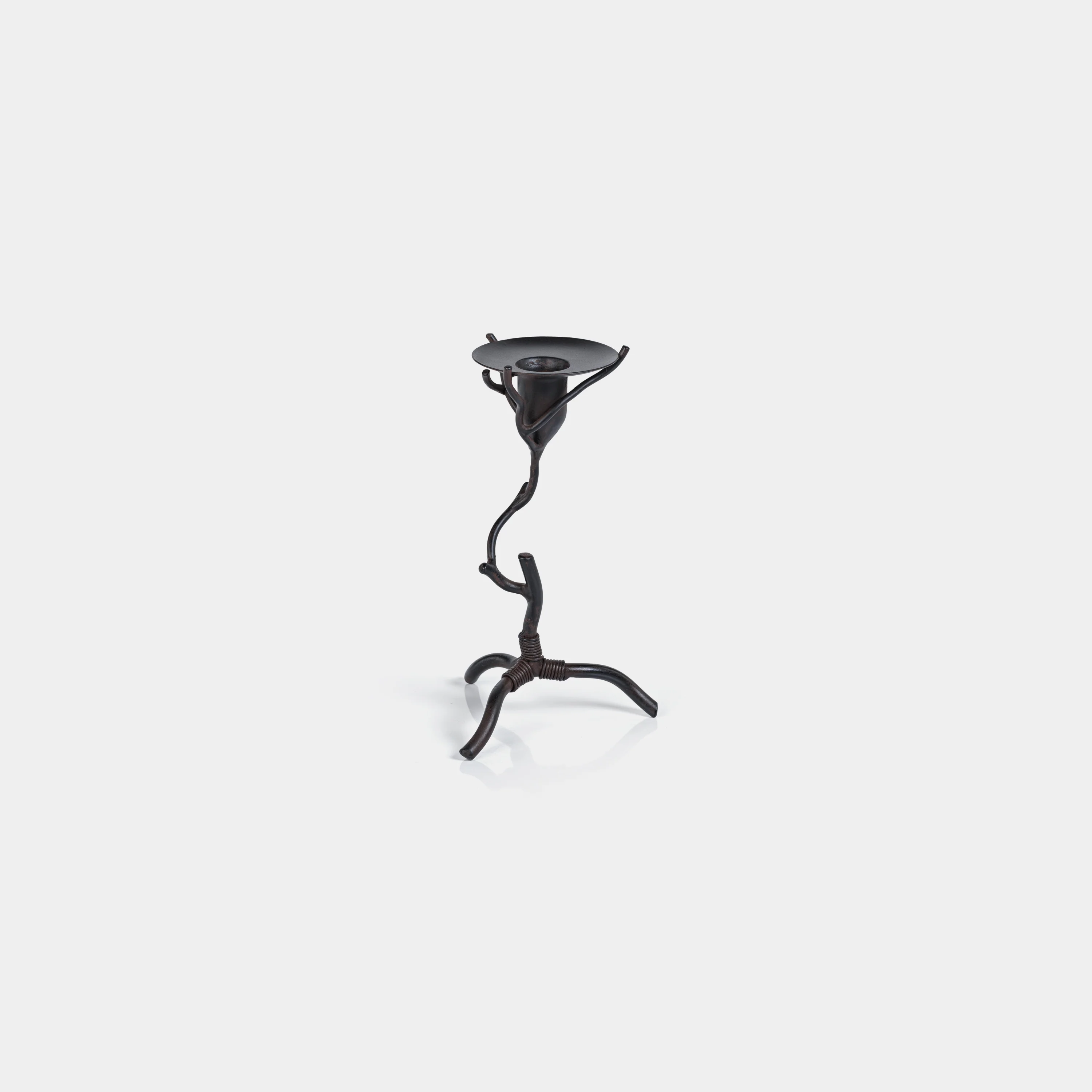 Twig Design Wrought Iron Candle Holder