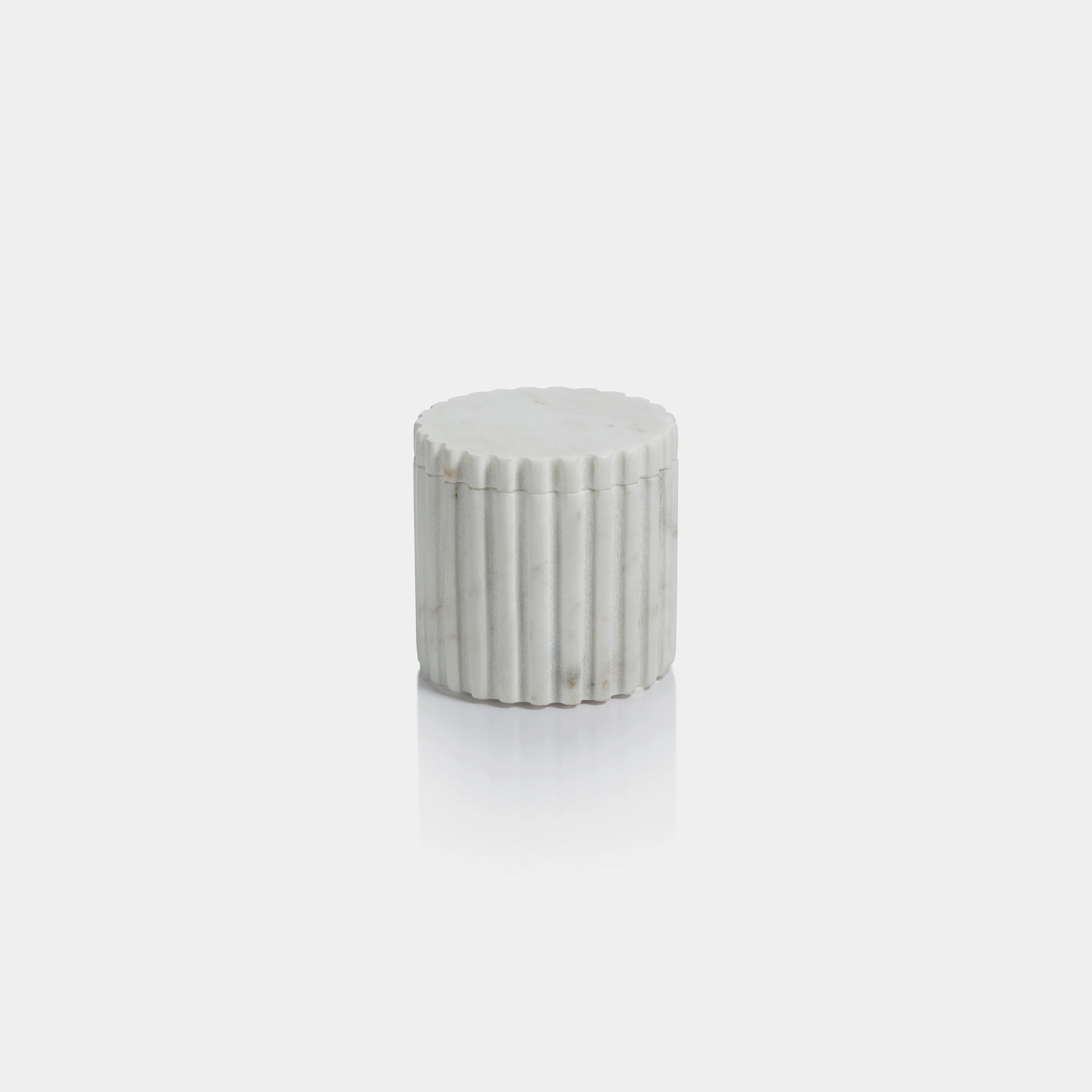 Camogli Fluted Marble Lidded Canister - Image 4