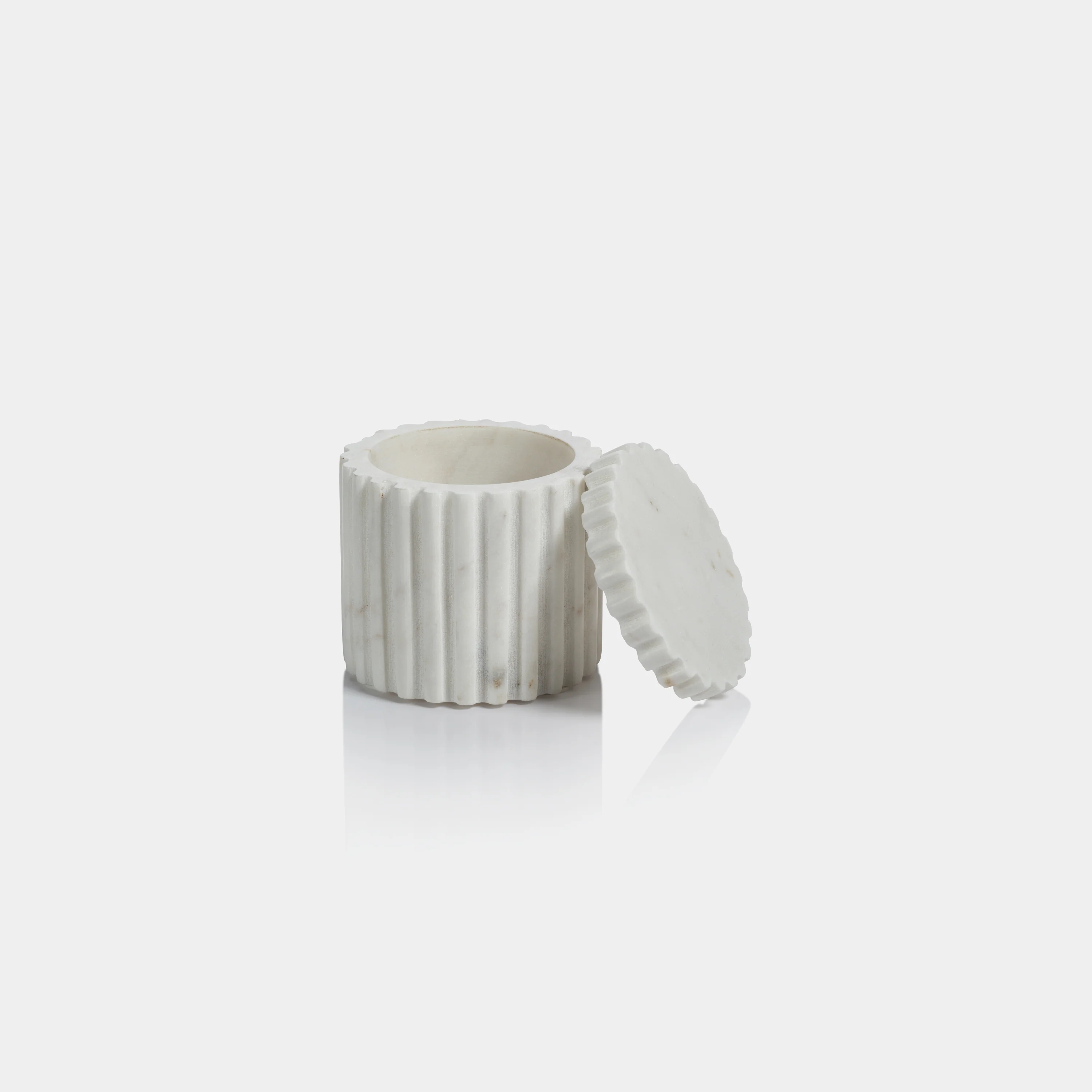 Camogli Fluted Marble Lidded Canister - Image 5
