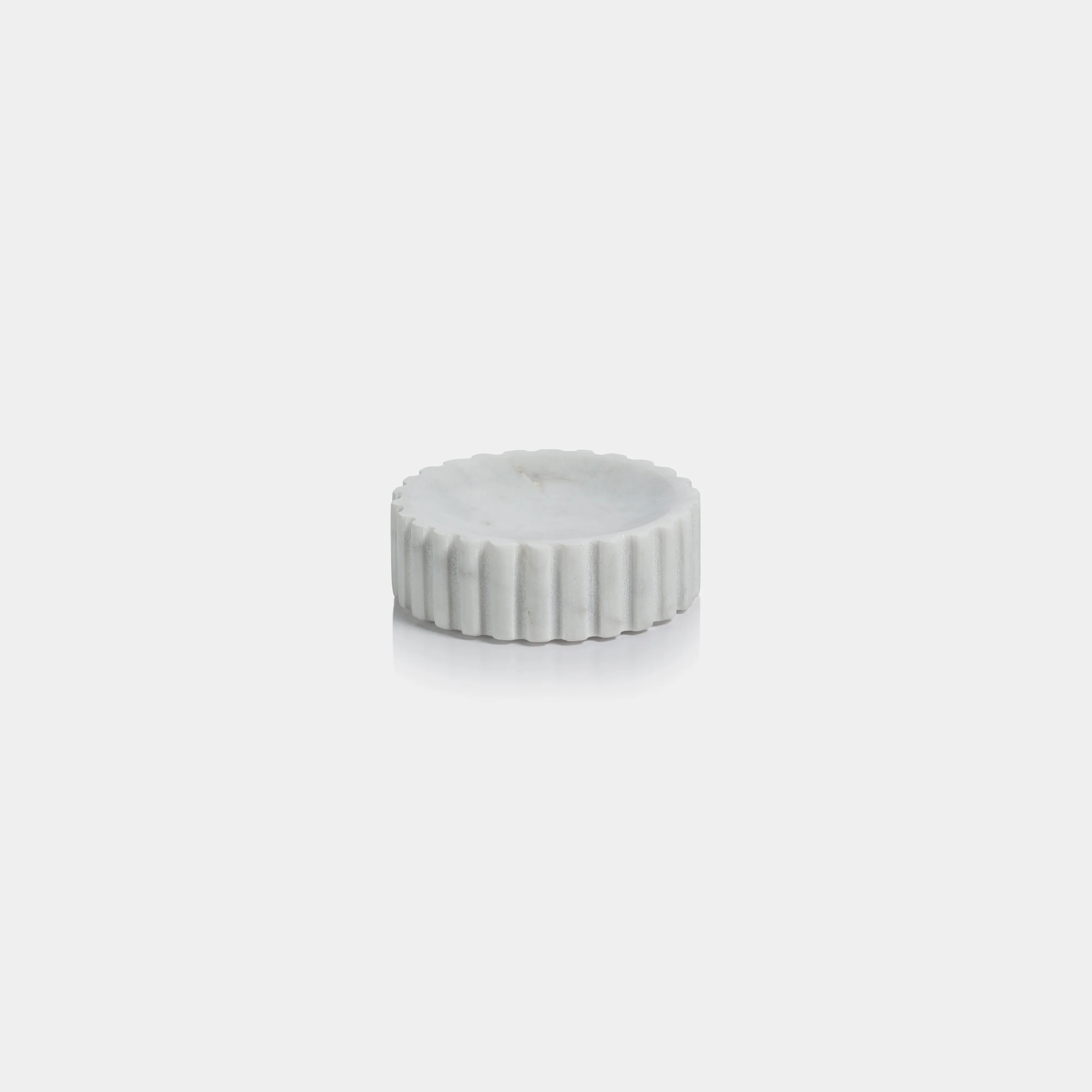 Camogli Fluted Marble Soap Dish