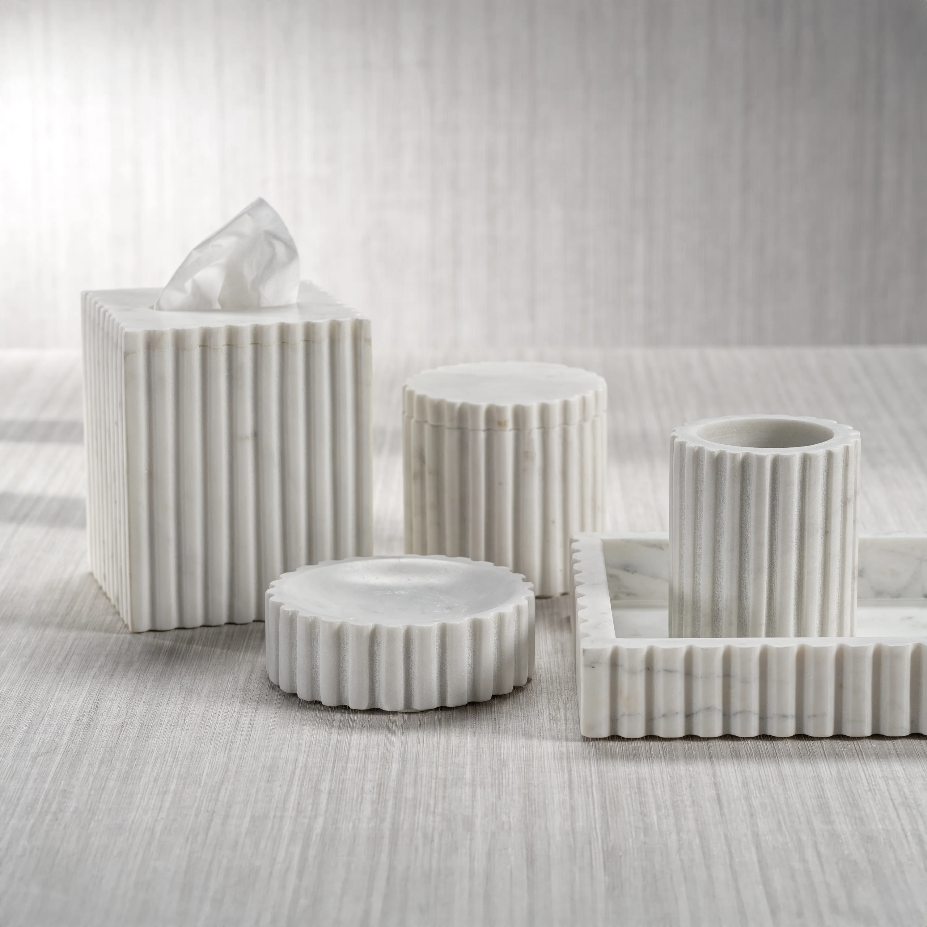 Camogli Fluted Tissue Box - Image 3