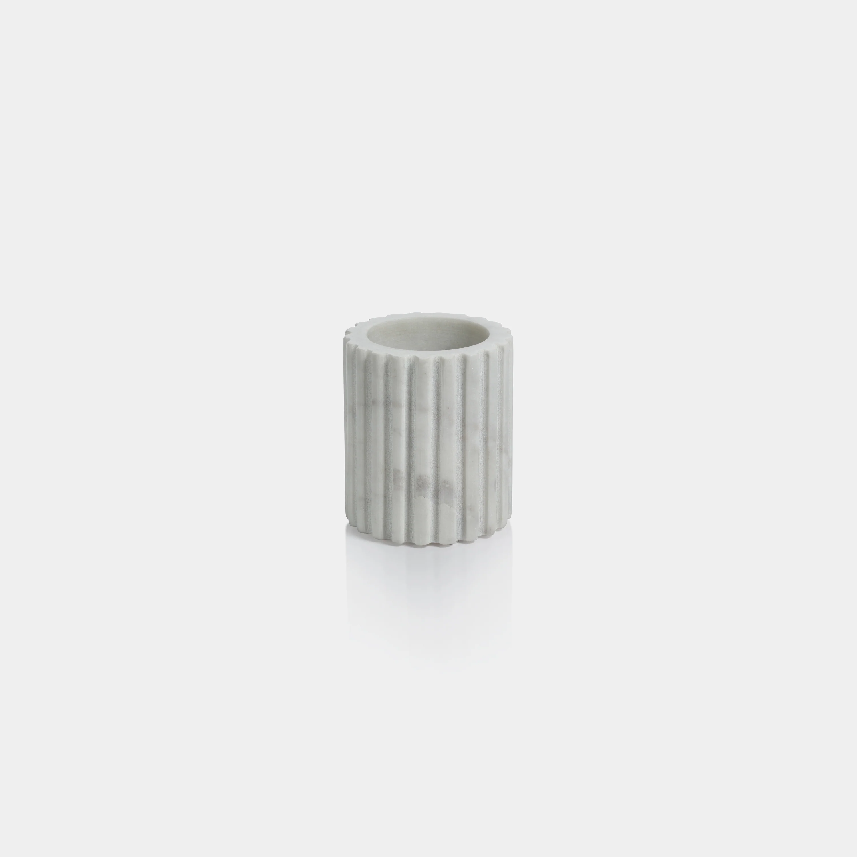 Camogli Fluted Marble Toothbrush Holder - Image 2