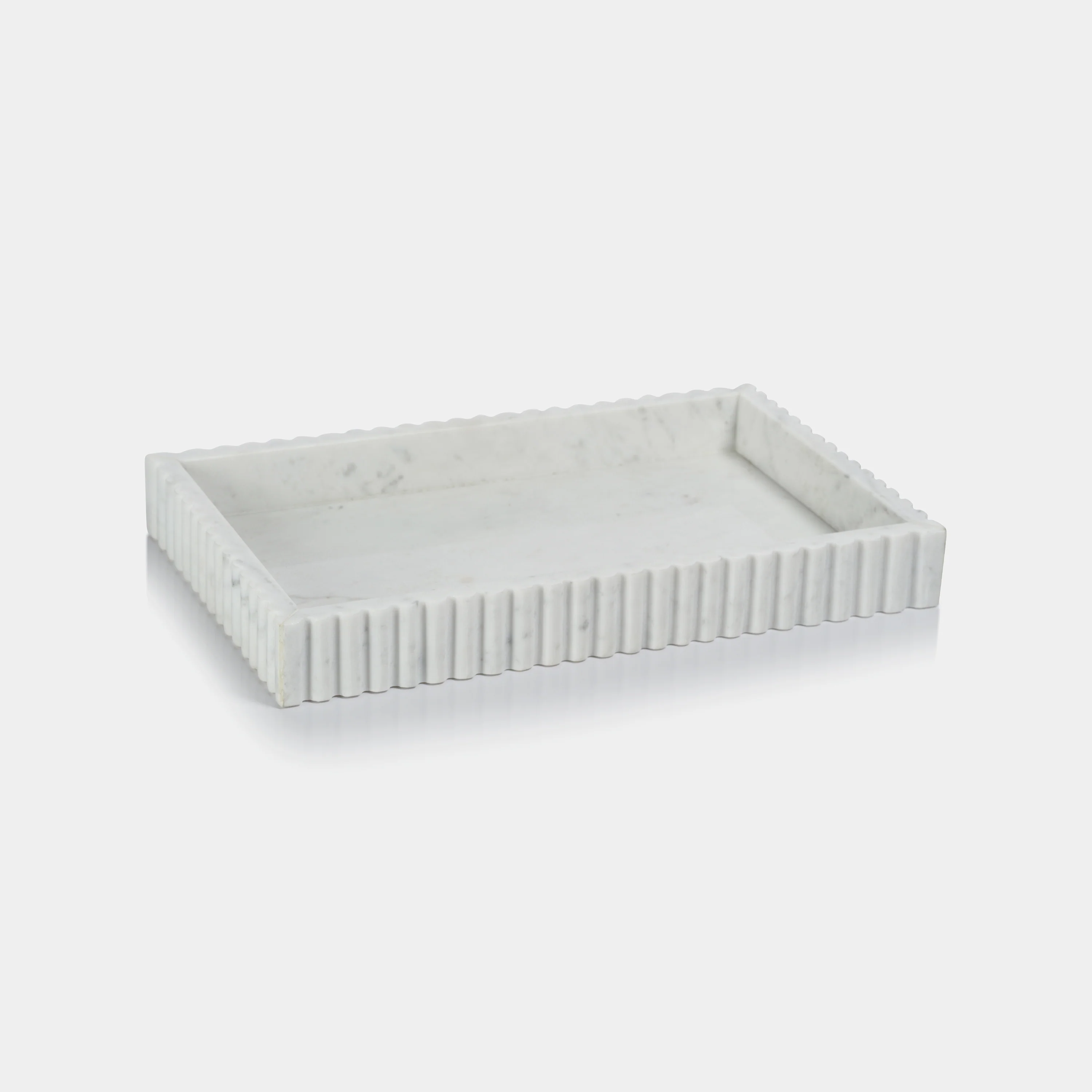 Camogli Scalloped Marble Tray