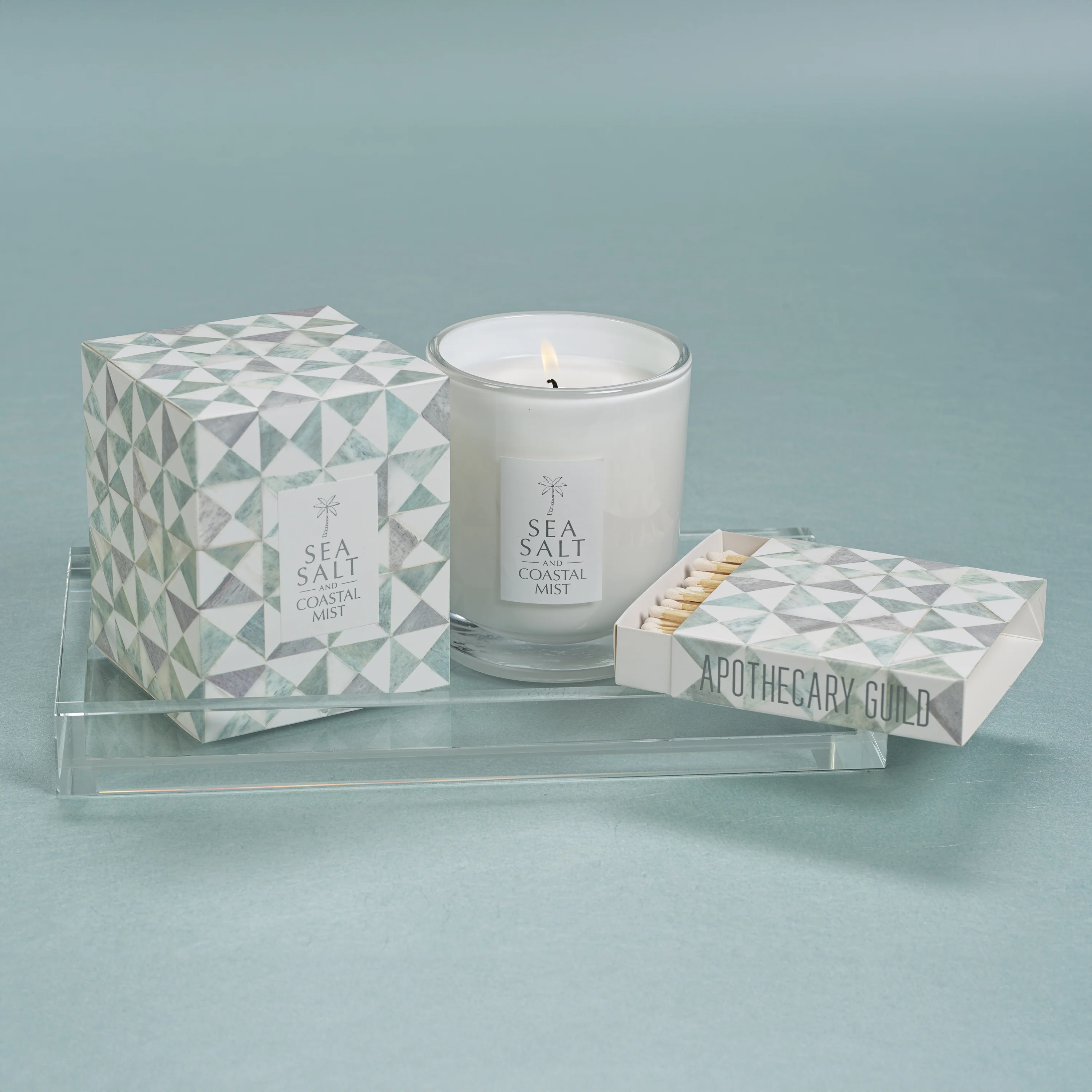 Claire Crystal Glass Vanity Tray - Image 4