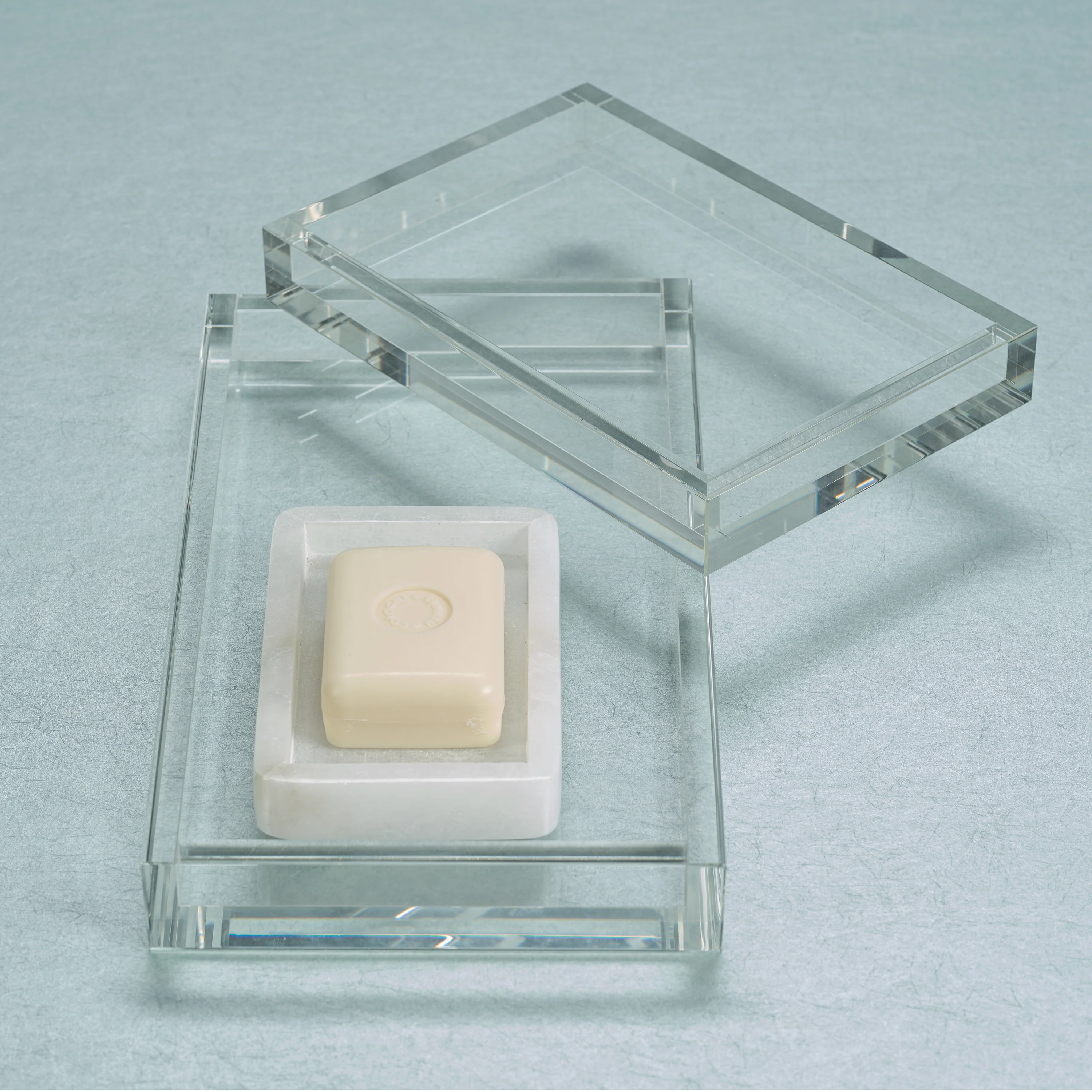Claire Crystal Glass Vanity Tray - Image 3