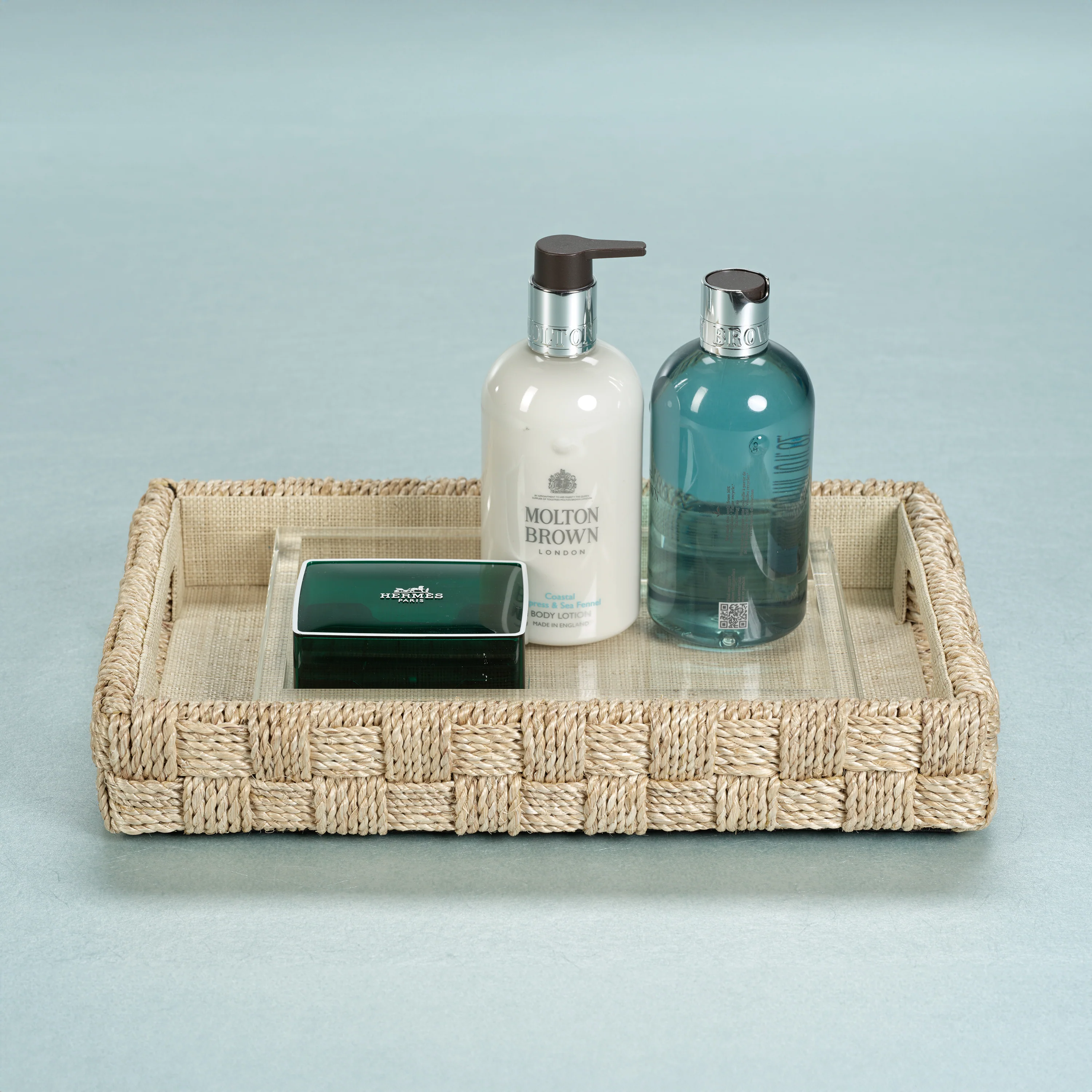 Claire Crystal Glass Vanity Tray - Image 4