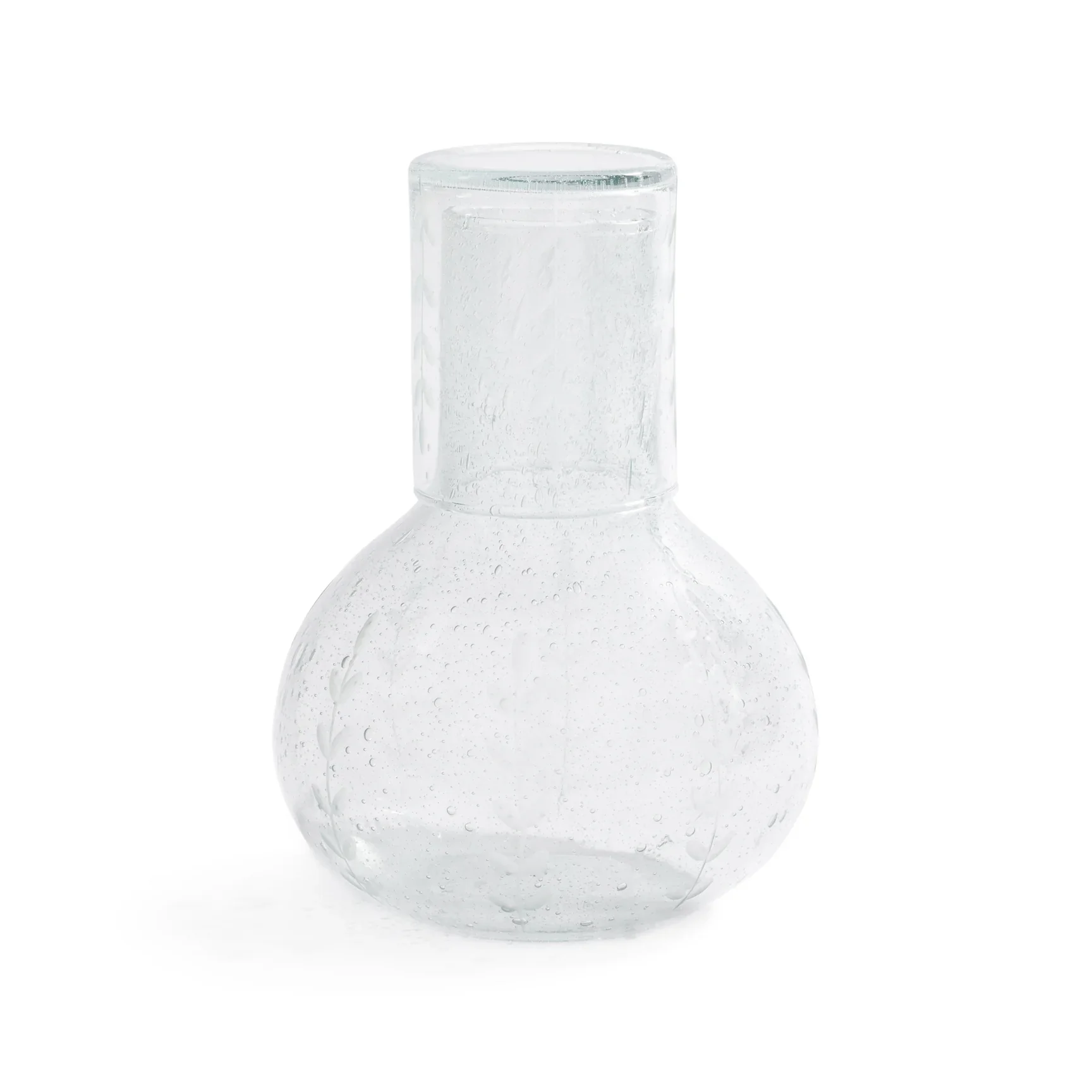 Caspian Carafe - Etched Flower Design - Image 3