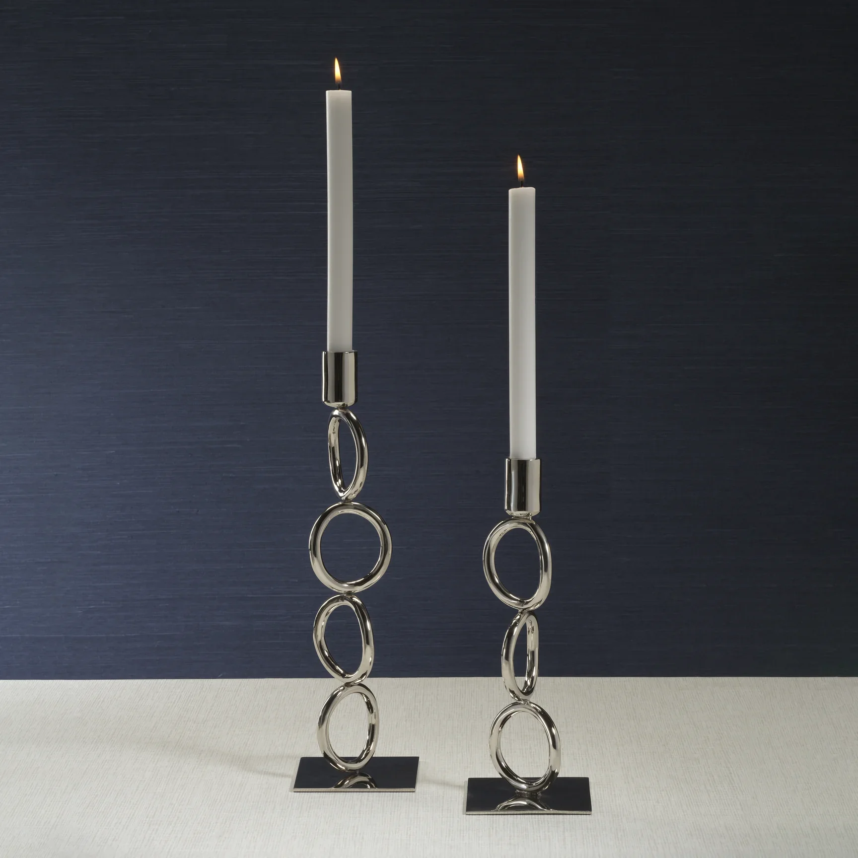 Circa Metal Taper Candle Holder 11" - Image 2