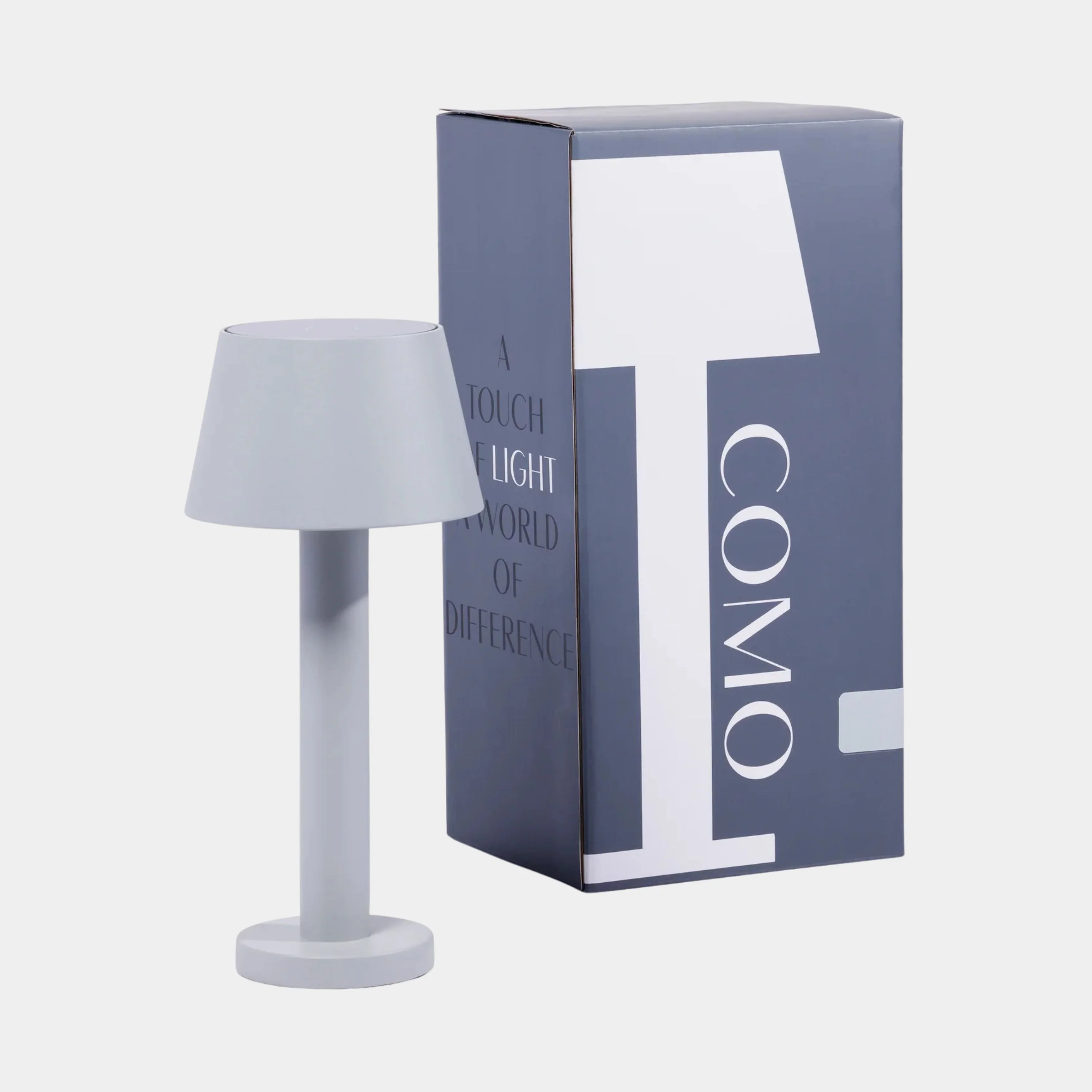 COMO Rechargeable Table Light, Light Gray