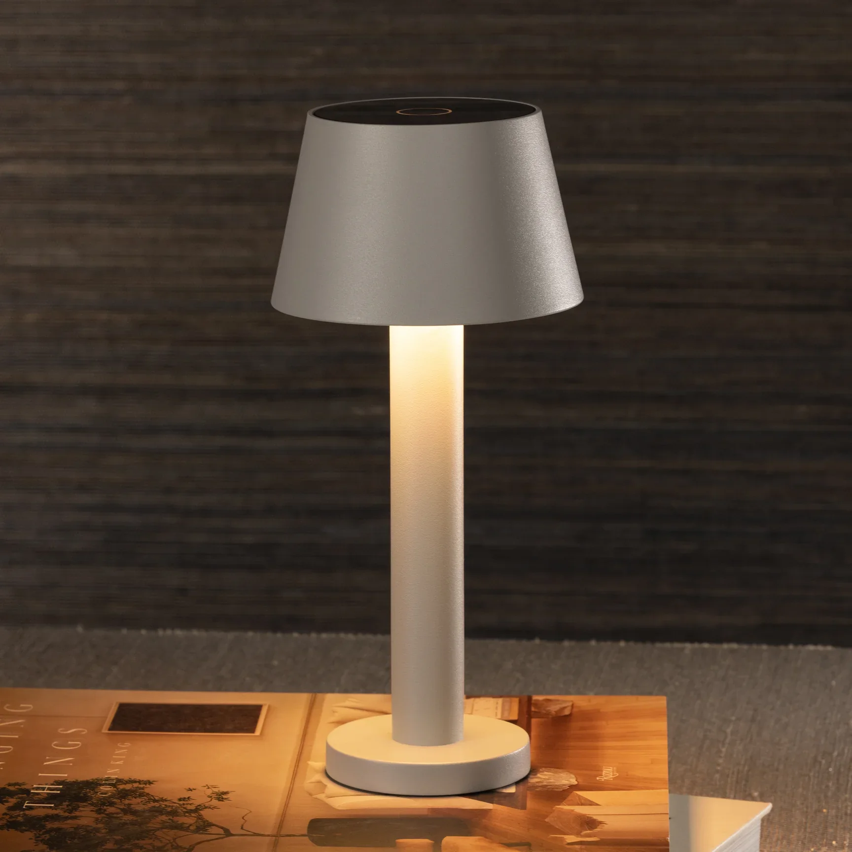 COMO Rechargeable Table Light, Light Gray - Image 2
