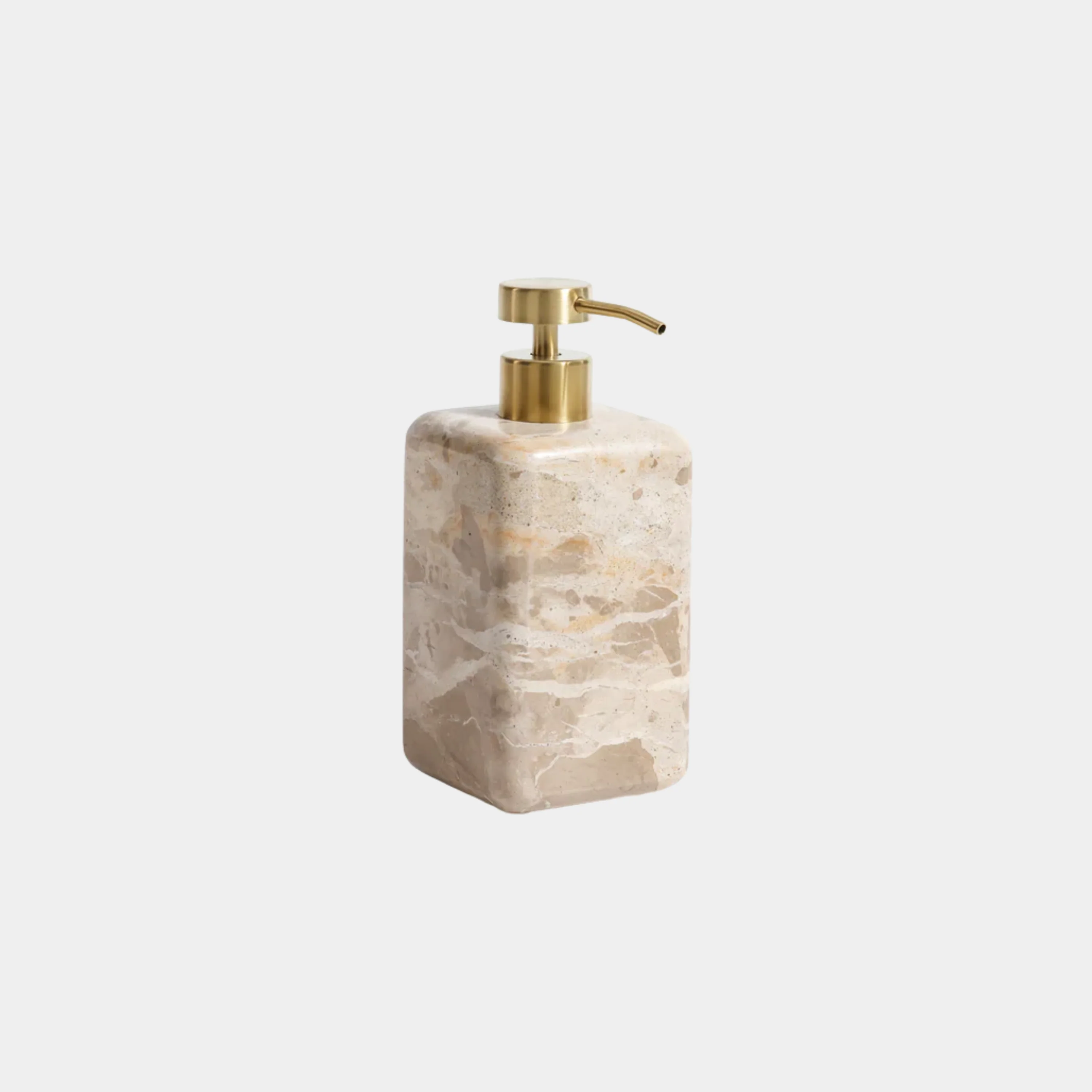 Crema Fossil Marble Soap & Lotion Dispenser