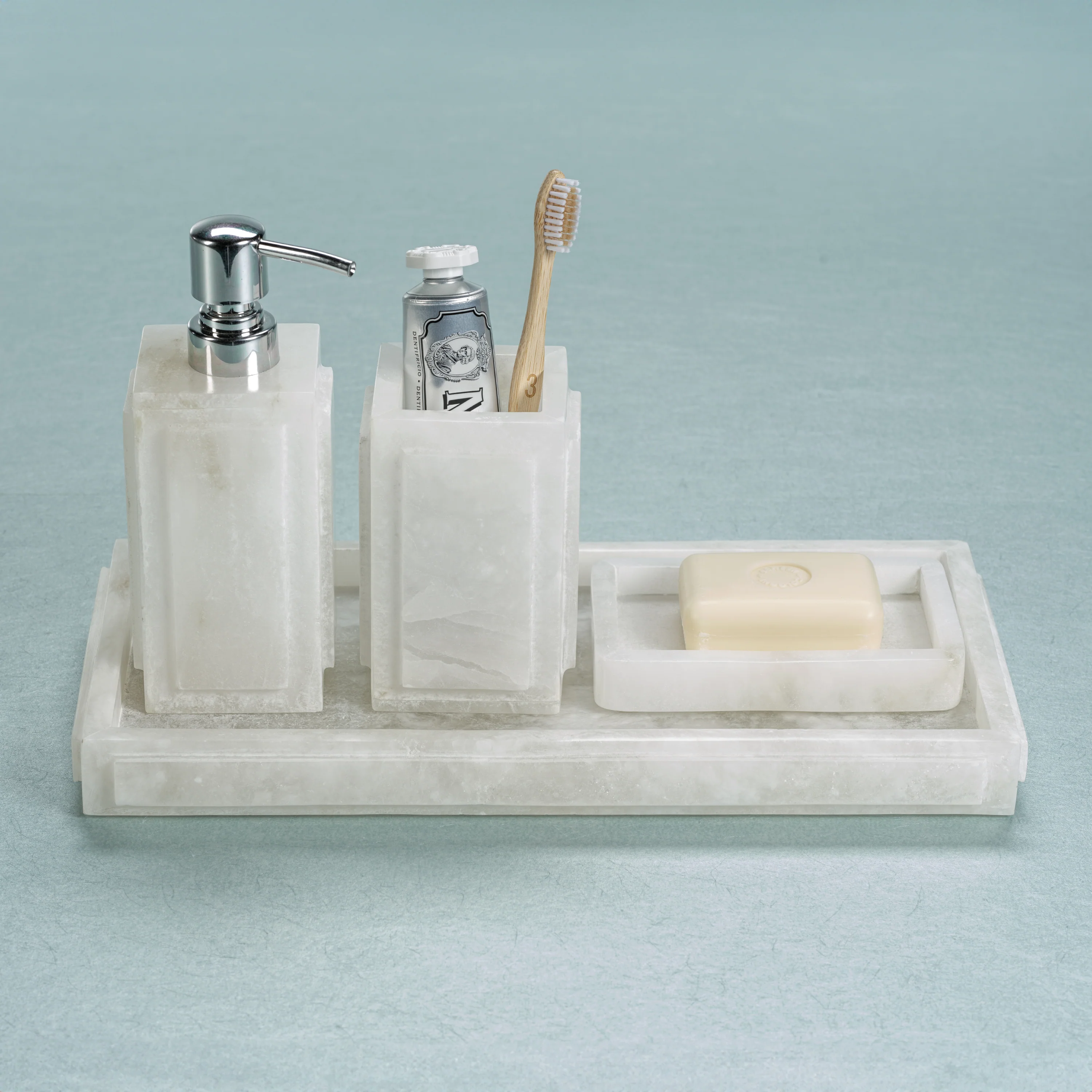 Côte d'Azur Alabaster Lotion & Soap Dispenser - Image 3
