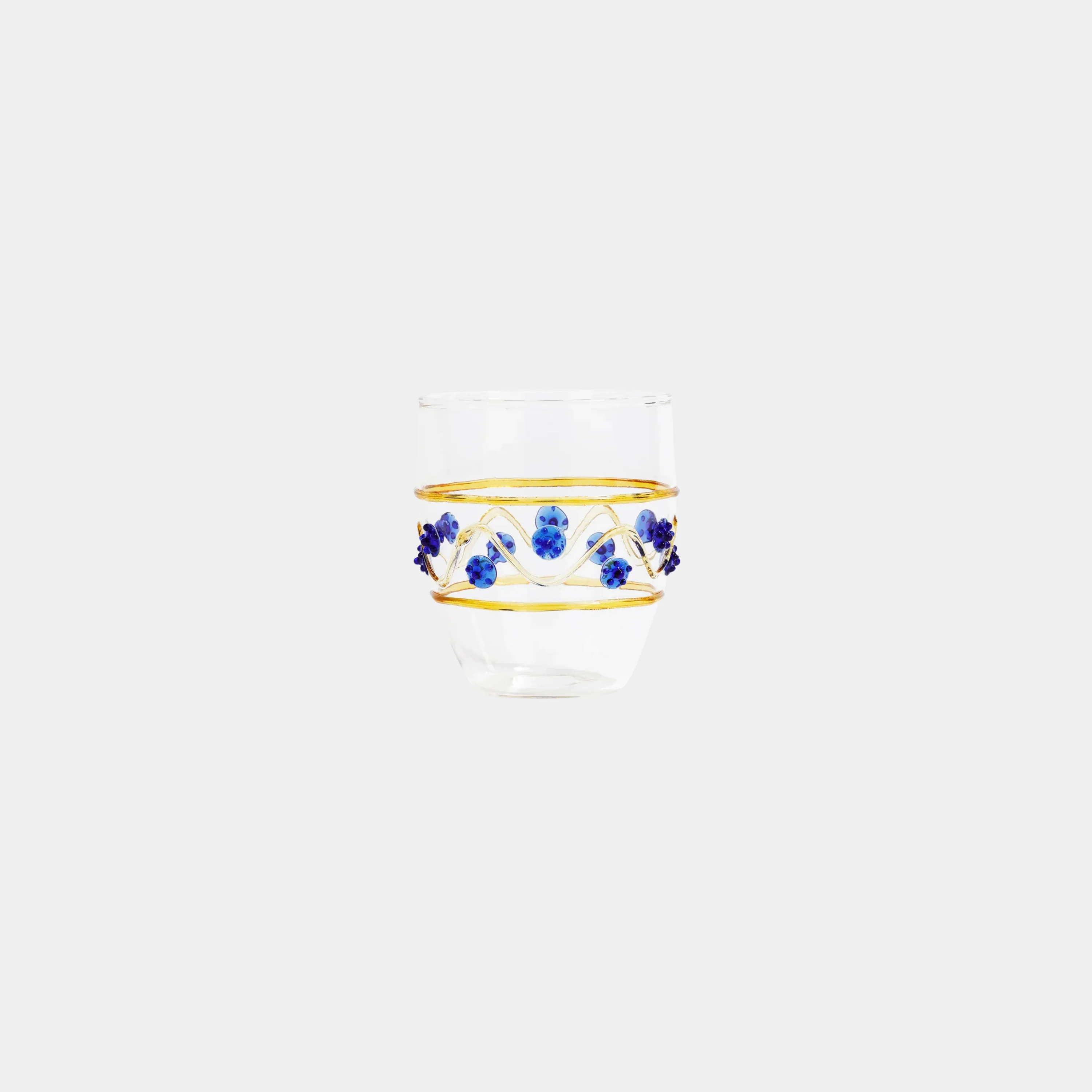 Festa Vetro Glass Tumbler, 6 pcs Assorted Colors-Green, Amber and Blue Tones - Image 5