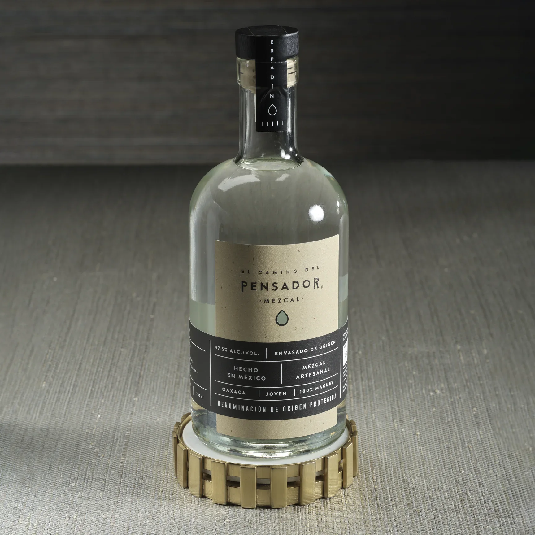 Forge Metal and Marble Wine Bottle Coaster - Image 4