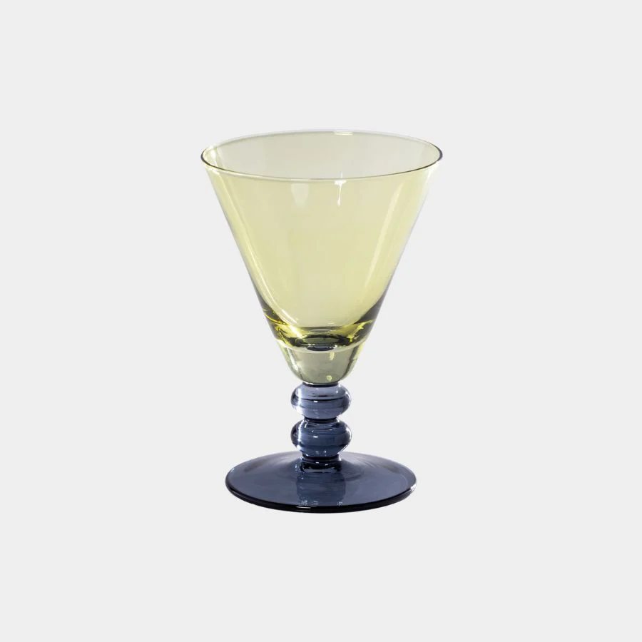 Fusion Two-Tone Cocktail Glasses (Set of 6) Night Blue with Kiwi