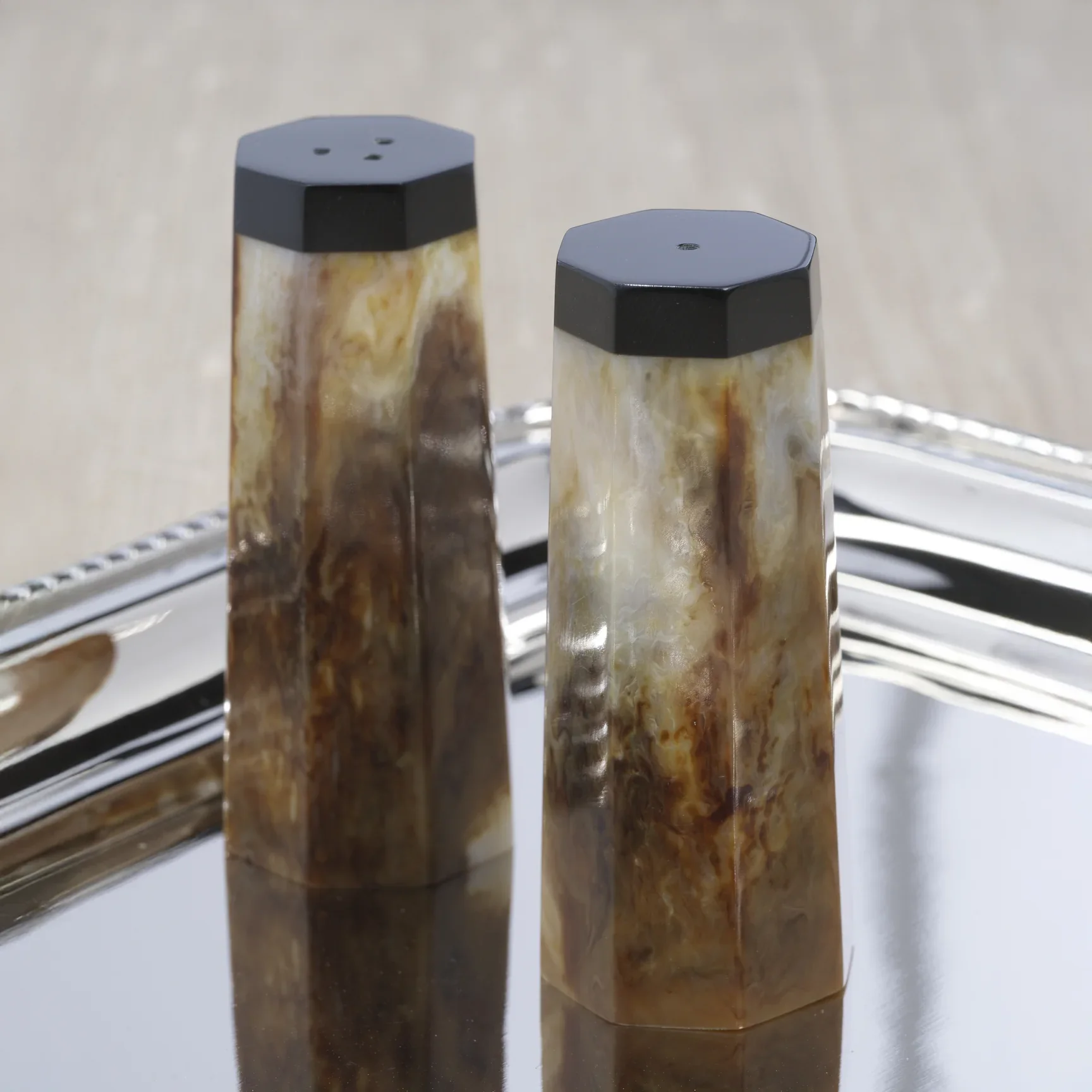 Langham Resin Salt & Pepper Shaker Set