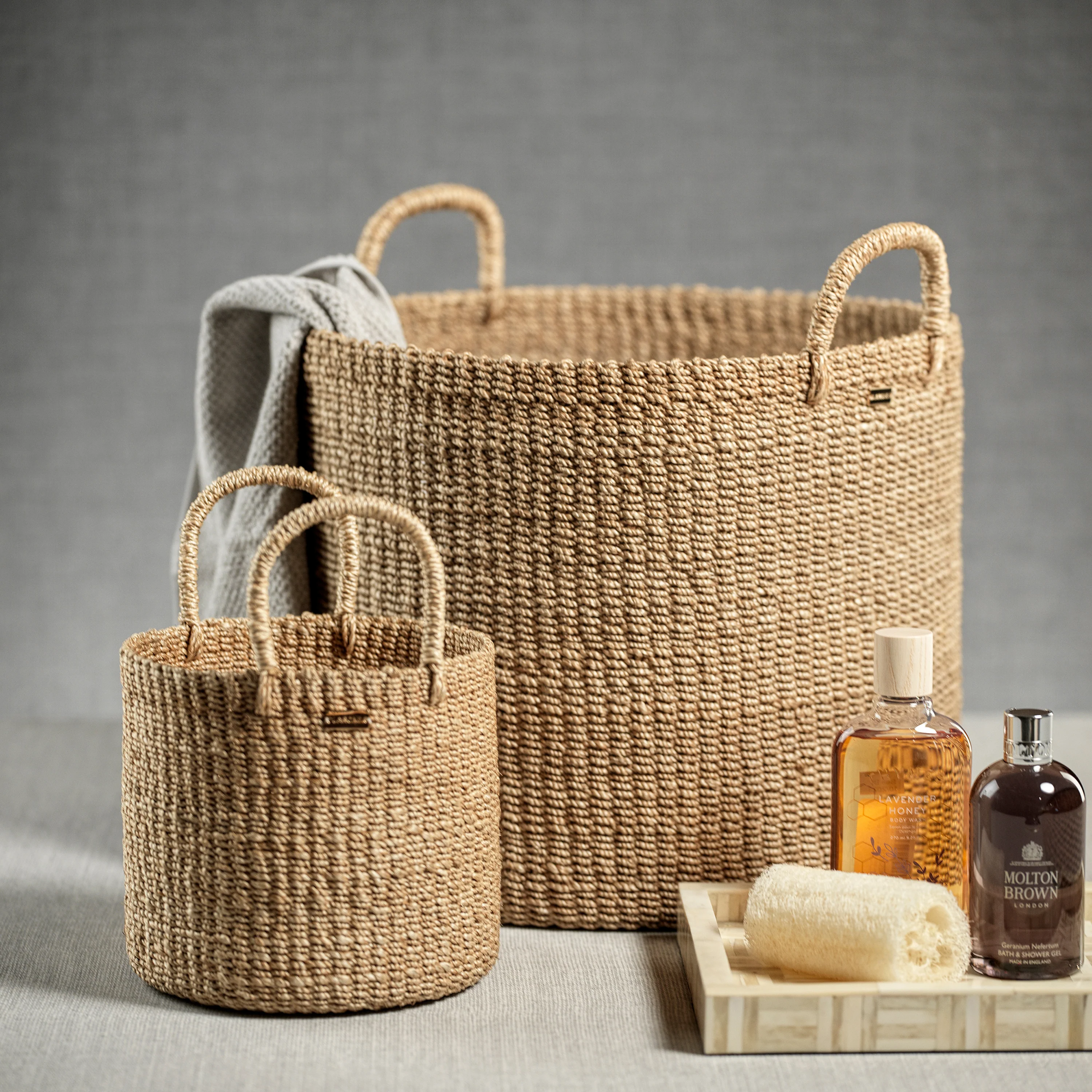 Camille Round Abaca Basket - Image 2