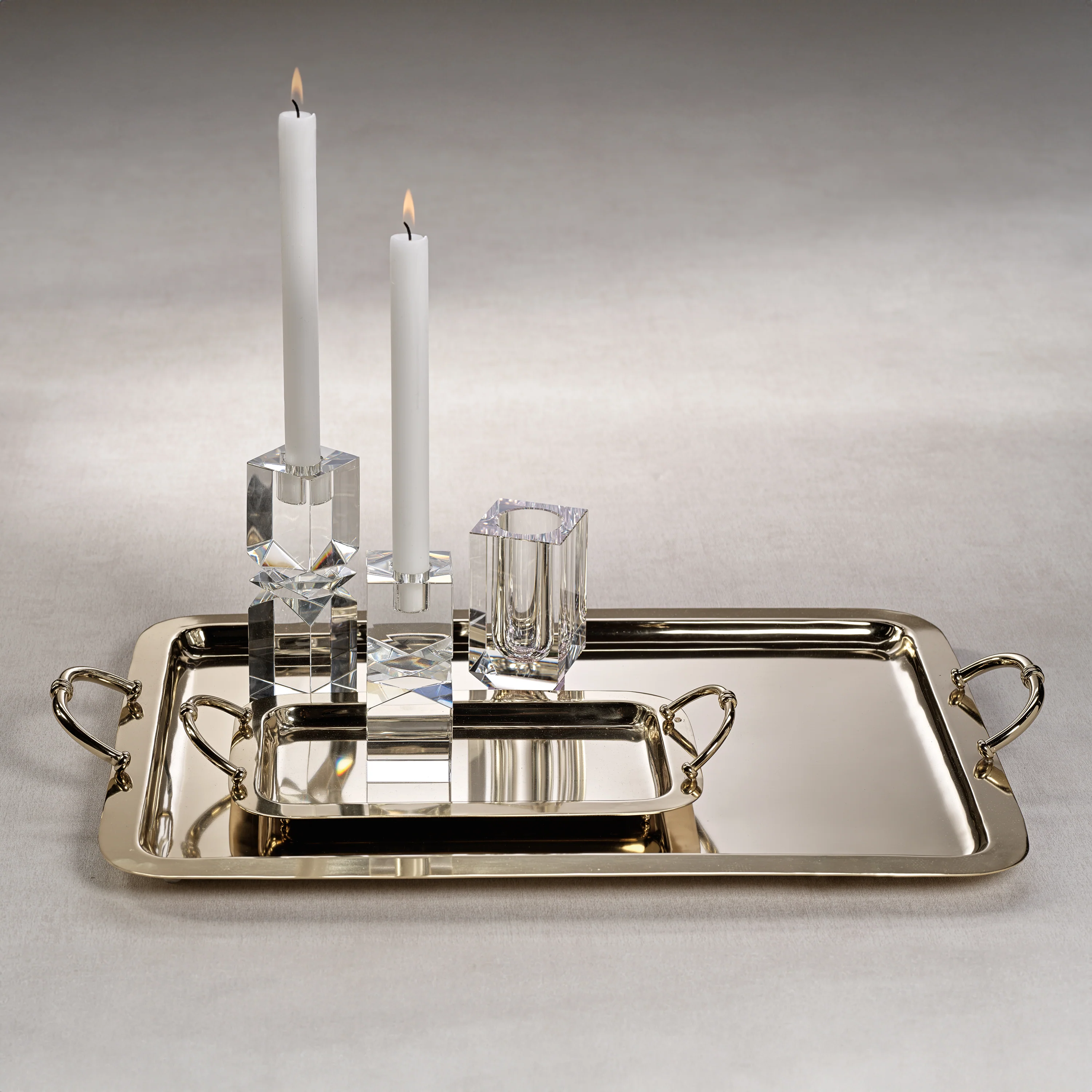 Manetta Steel and Brass Tray - Image 3