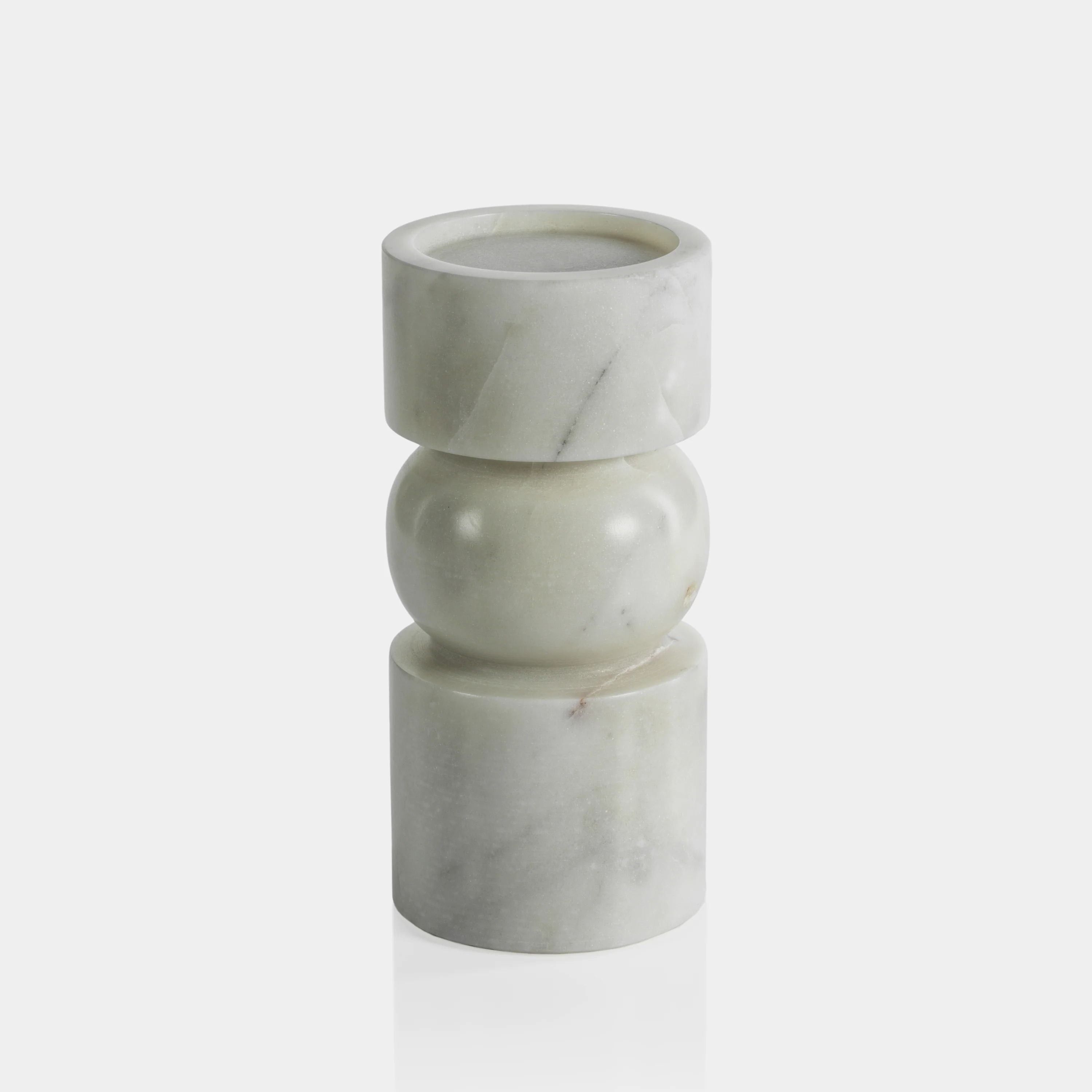 Marmar Marble Pillar Holder (Set of 2) - Image 3