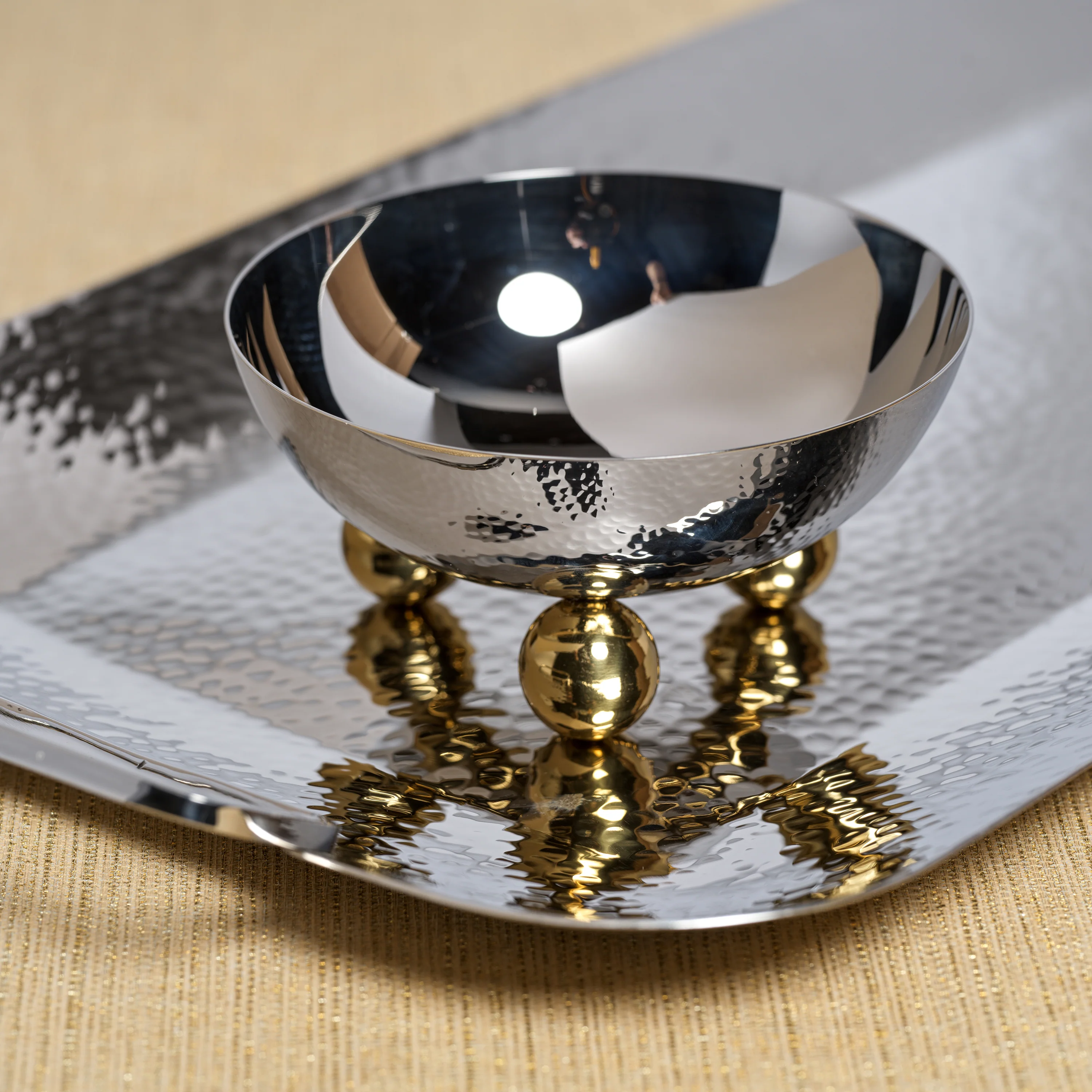 Condiment Bowl with Golden Feet (Set of 2) - Image 3