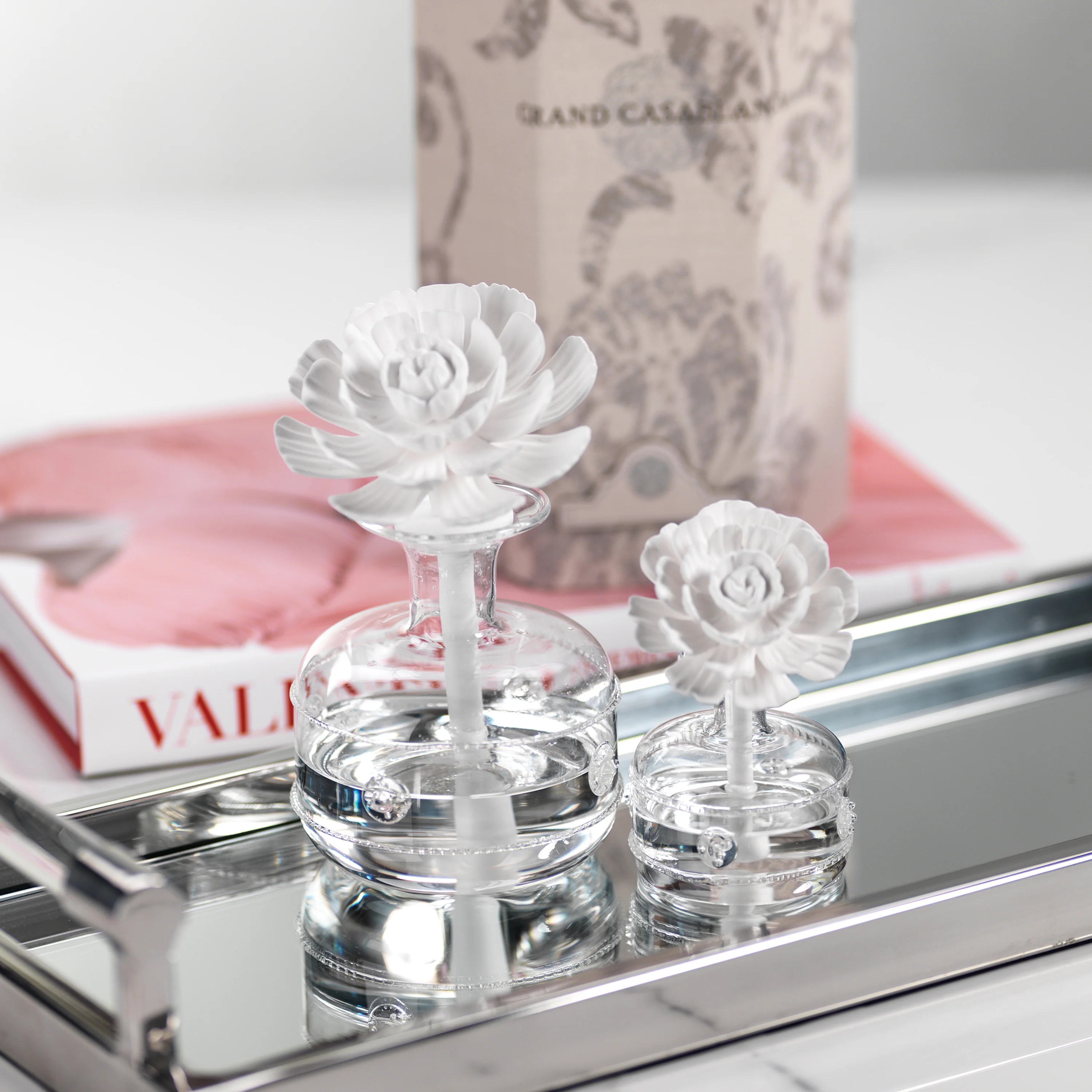Mini Grand Casablanca Porcelain Diffuser, Moroccan Peony - Image 3