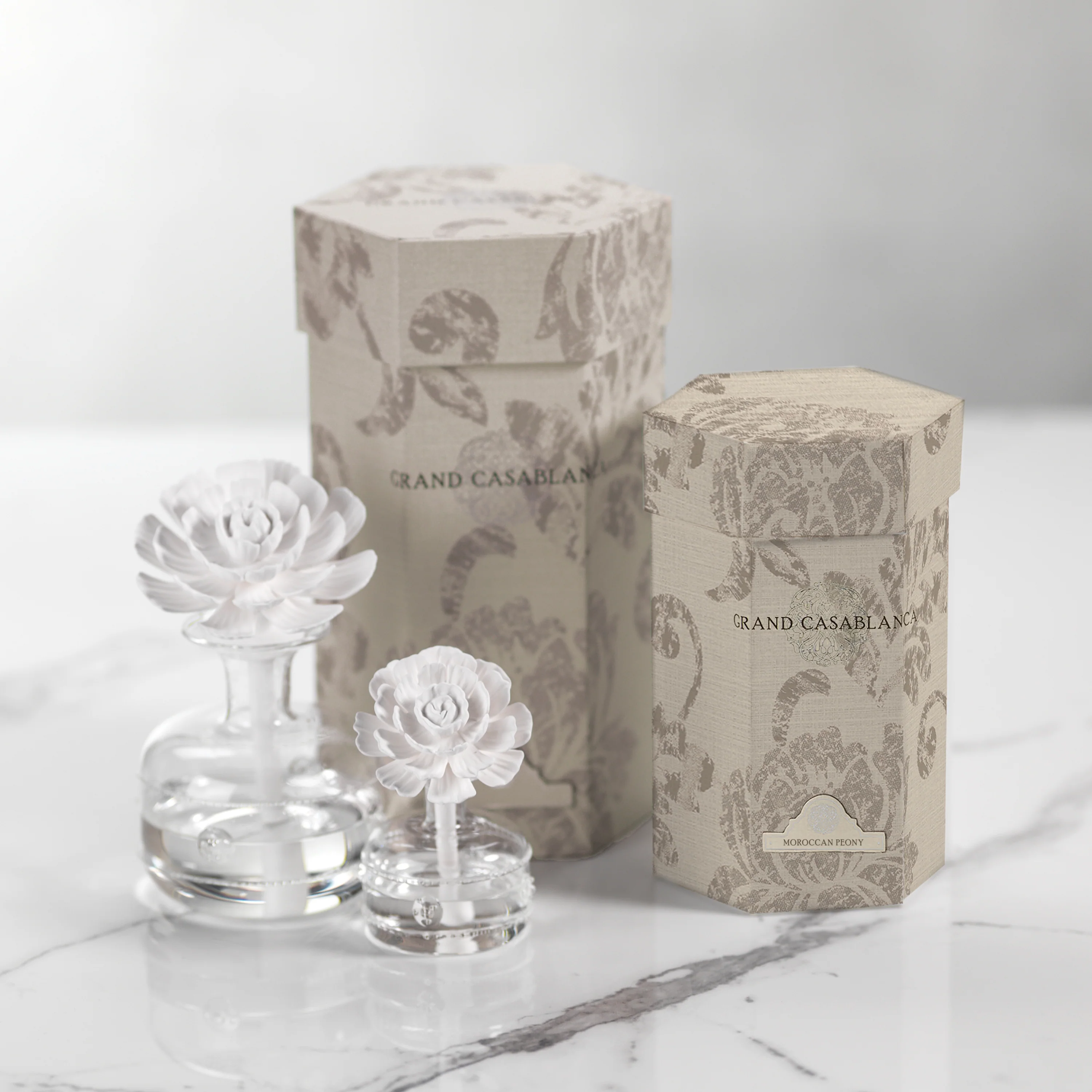 Mini Grand Casablanca Porcelain Diffuser, Moroccan Peony - Image 4