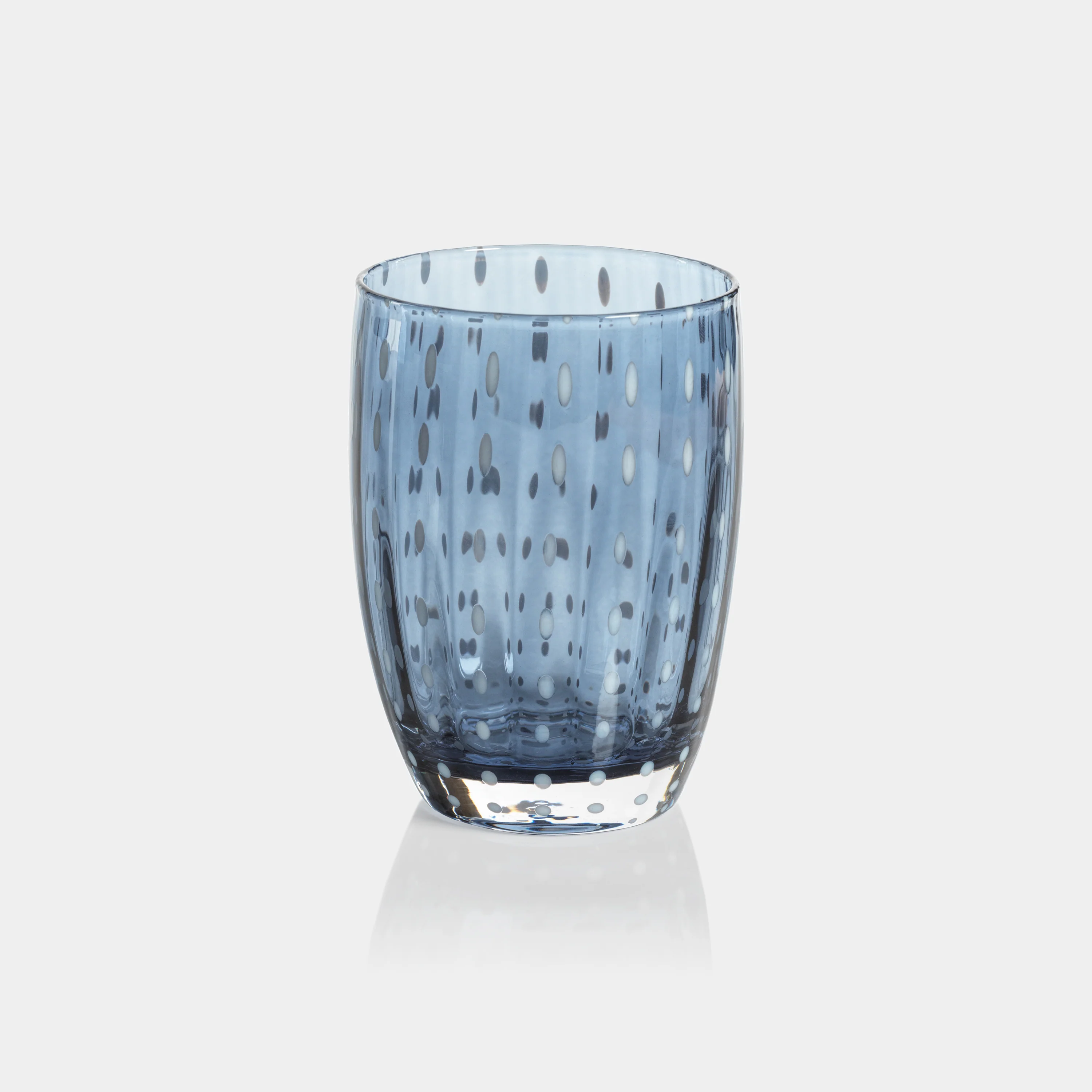 Portofino White Dot Tumblers (Set of 4)