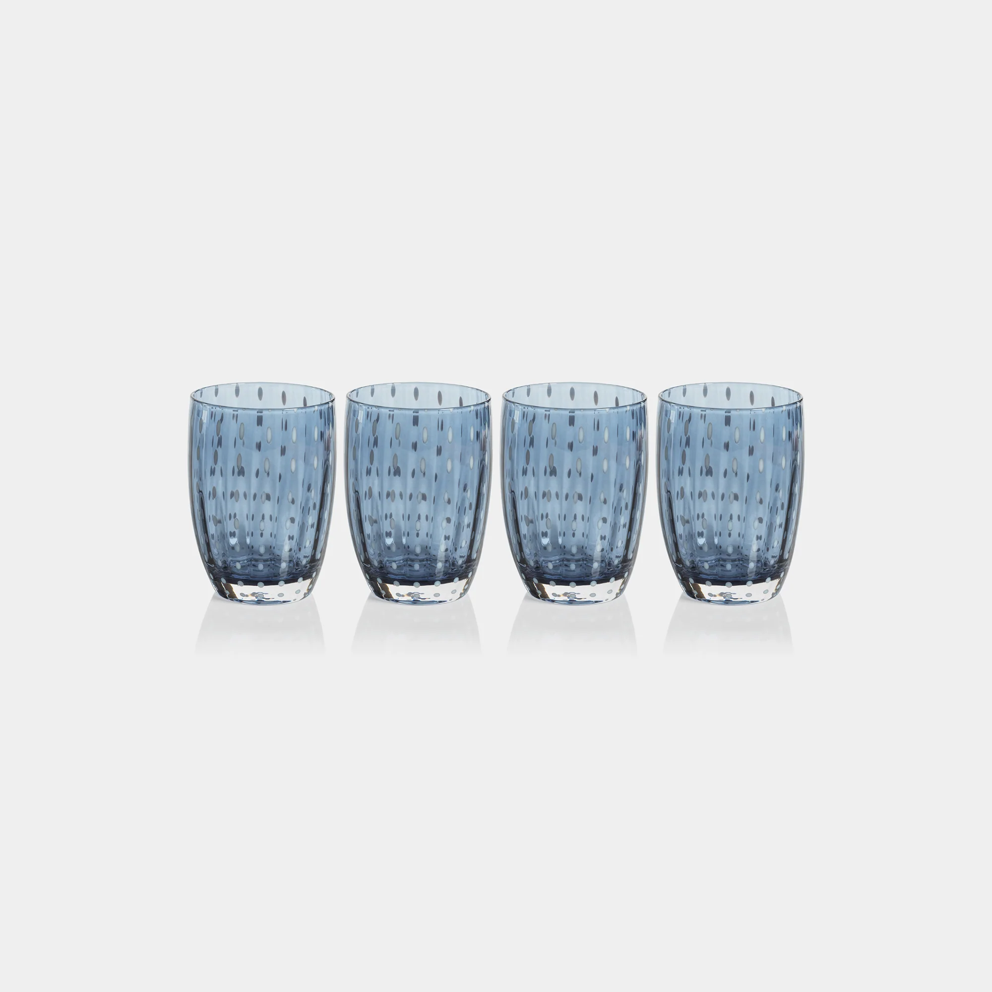 Portofino White Dot Tumblers (Set of 4) - Image 2