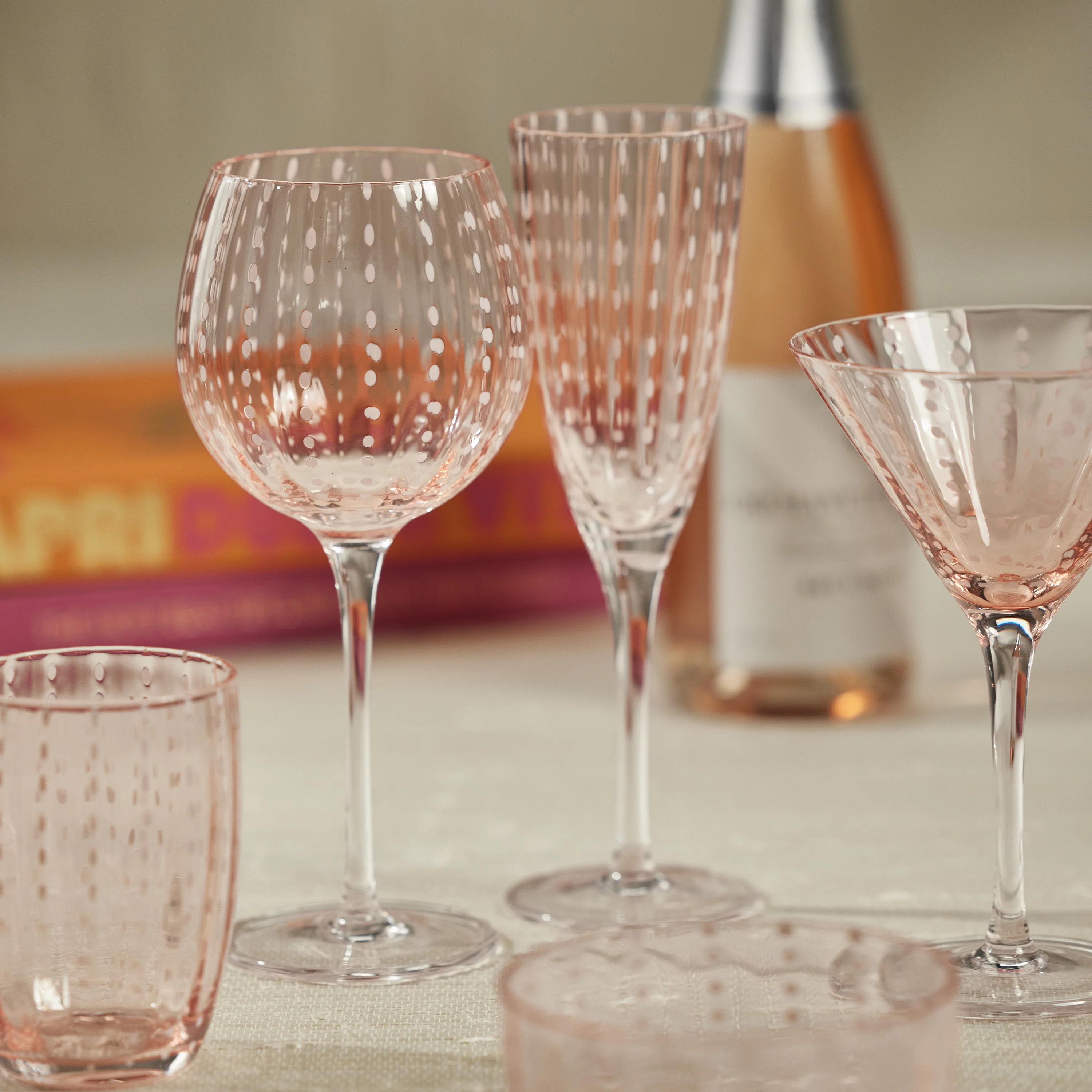 Portofino White Dot Tumblers (Set of 4) - Image 3