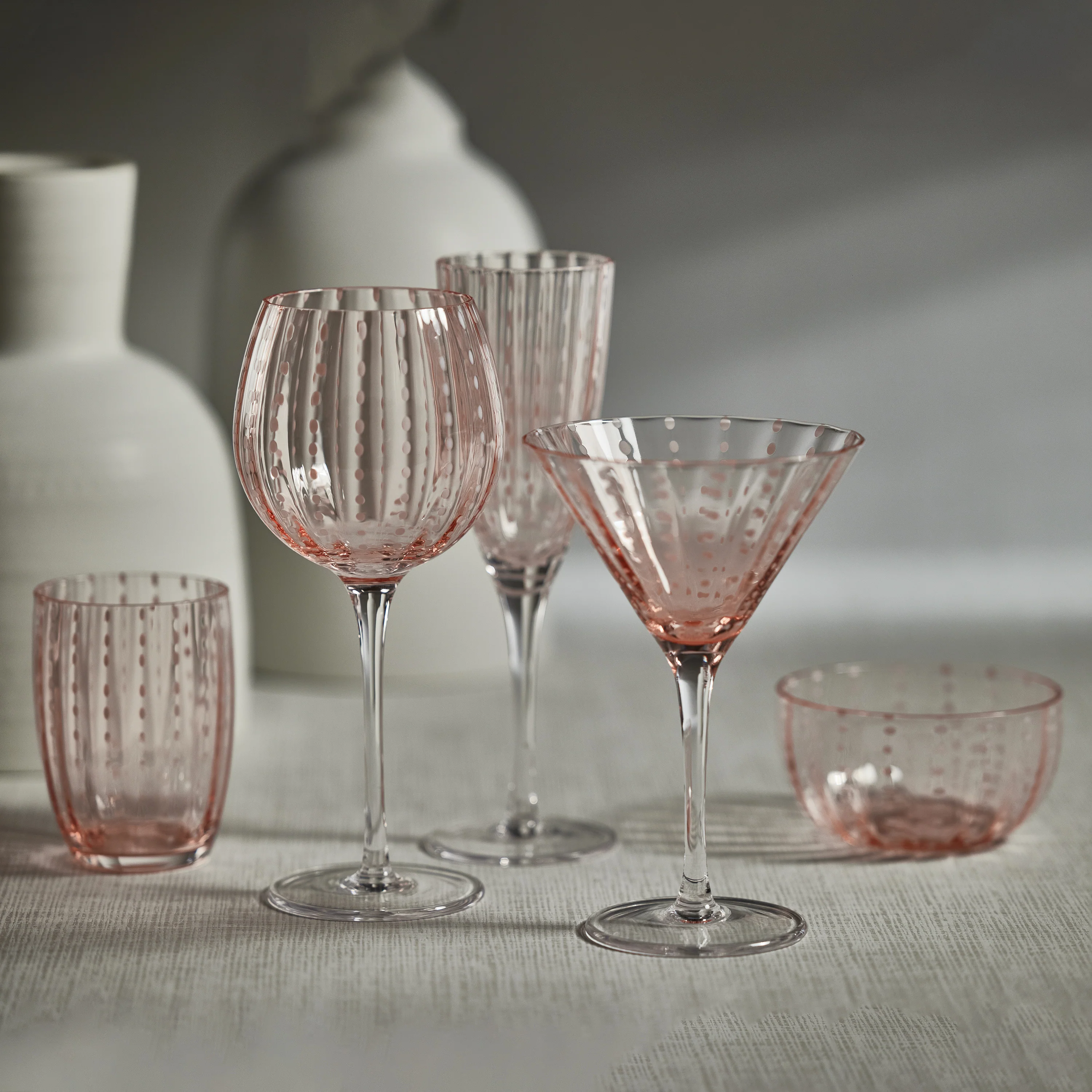 Portofino White Dot Tumblers (Set of 4) - Image 4