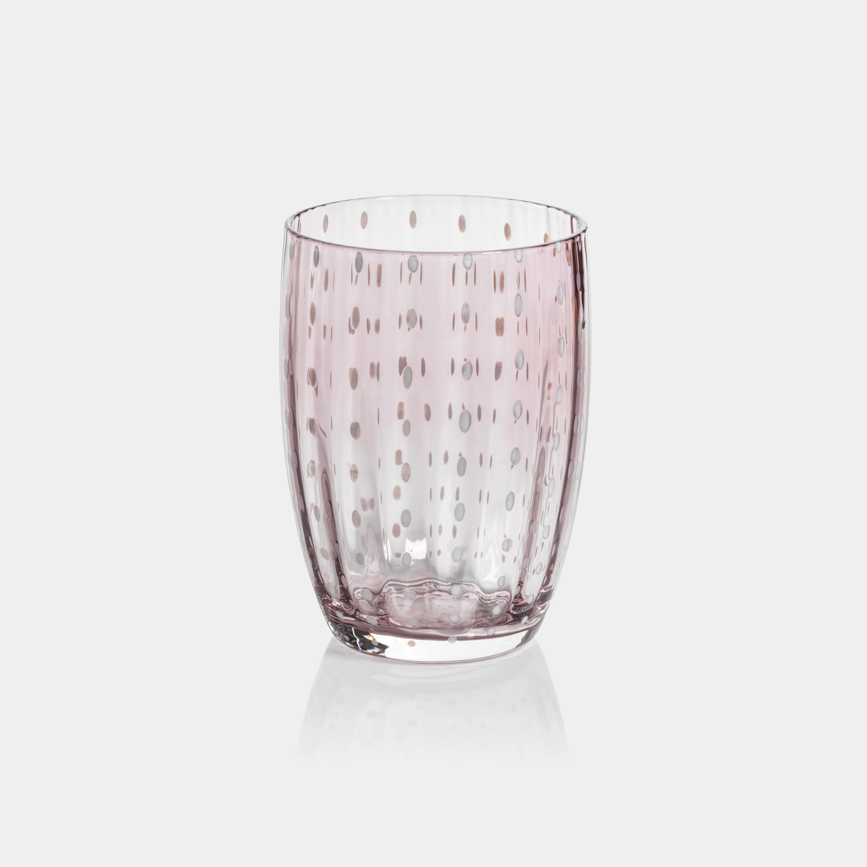 Portofino White Dot Tumblers (Set of 4)