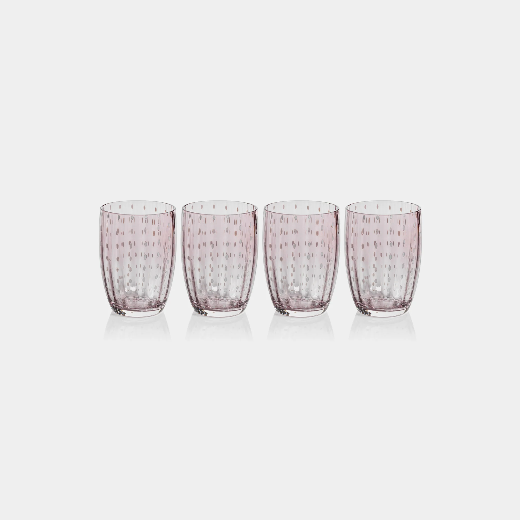 Portofino White Dot Tumblers (Set of 4) - Image 2