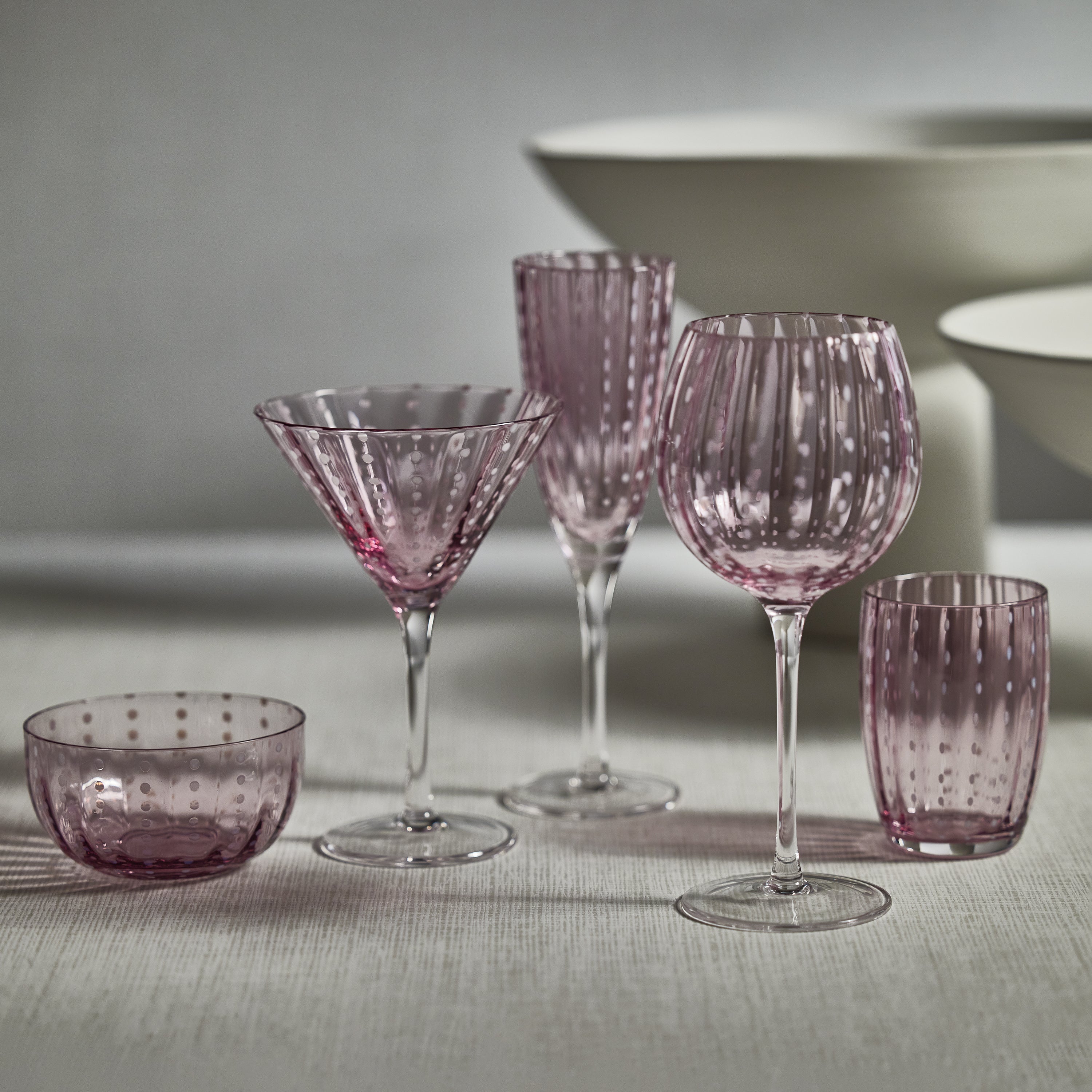 Portofino White Dot Tumblers (Set of 4) - Image 4